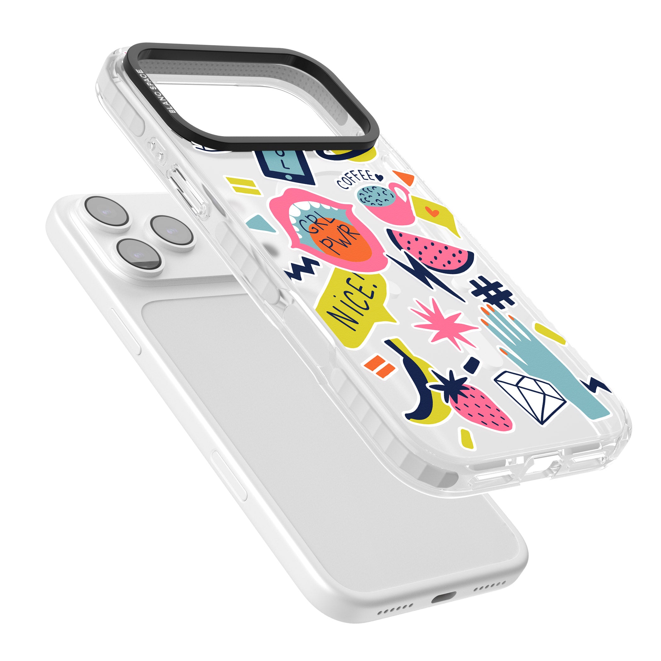 Grl Pwr iPhone 17 Pro Impact Pro Clear Phone Case Colours