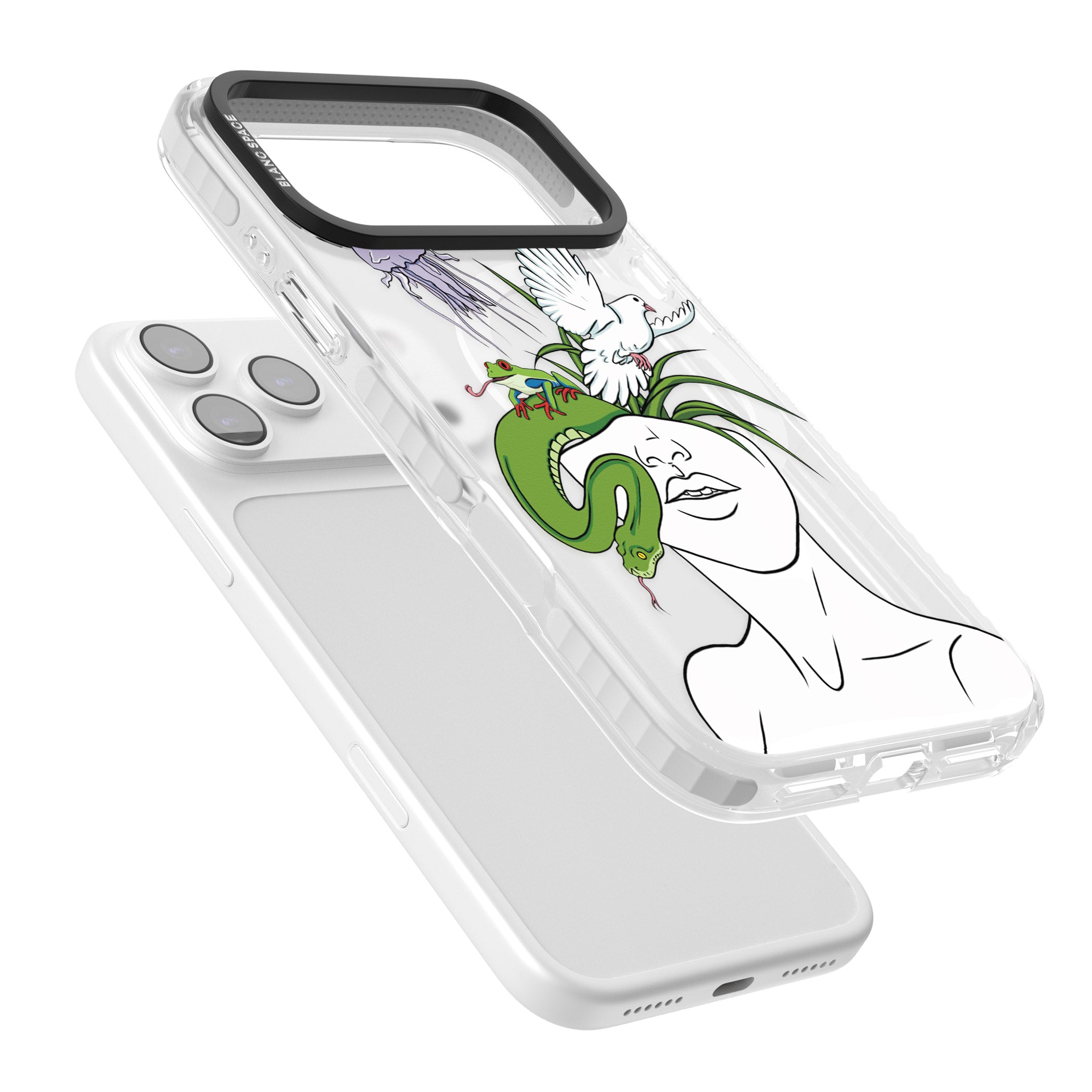 Wild Thoughts iPhone 17 Pro Max Impact Pro Clear Phone Case Colours