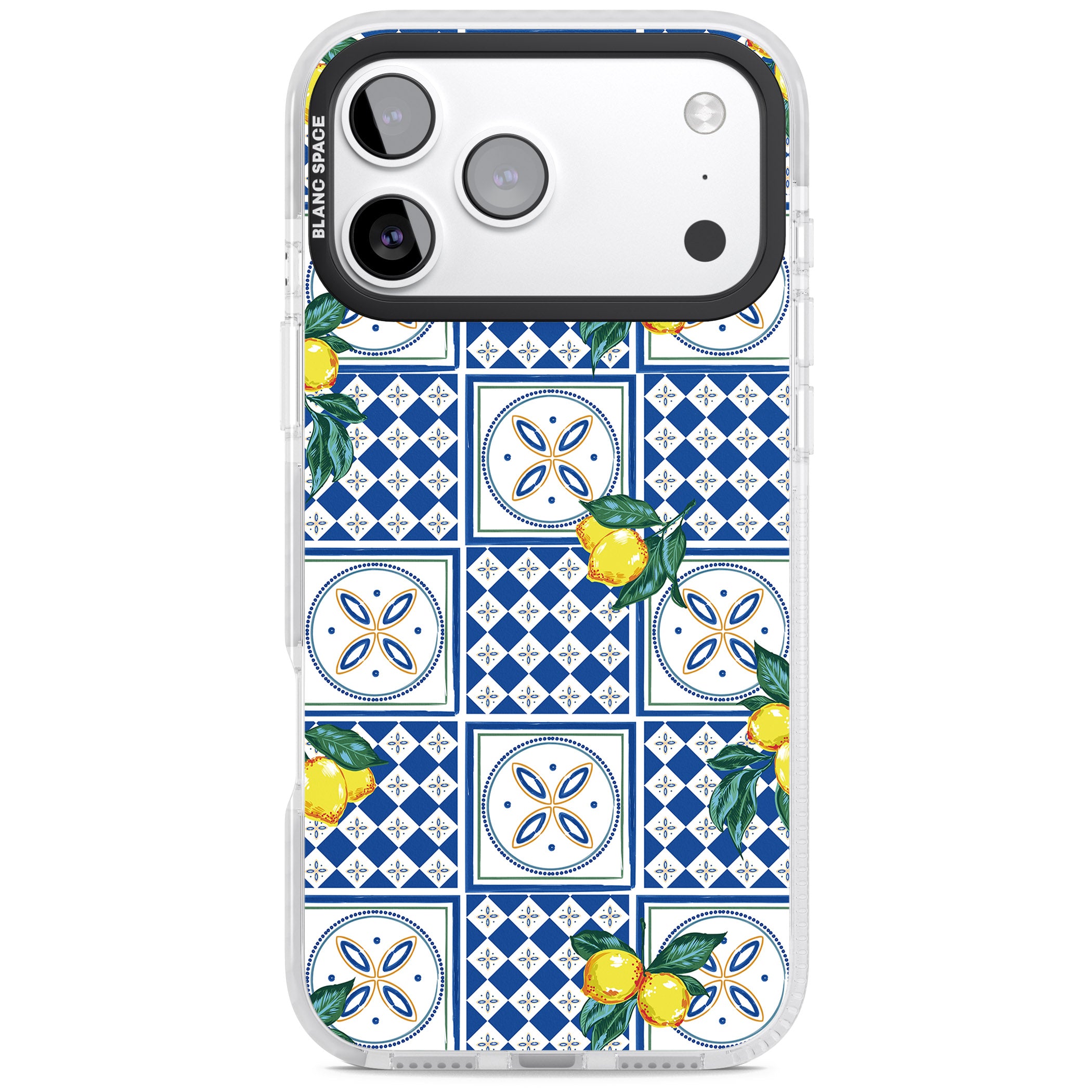 Lemon Tiles iPhone 17 Pro Impact Pro Clear Phone Case