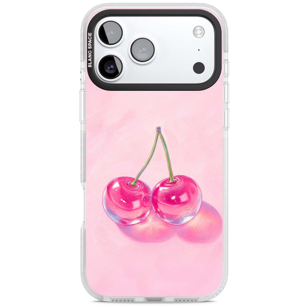 Pink Glass Cherry