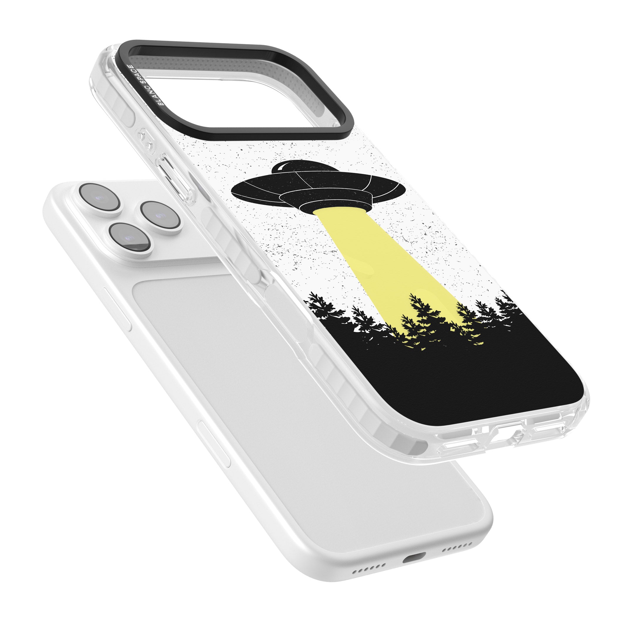 Alien Abduction iPhone 17 Pro Impact Pro Clear Phone Case Colours