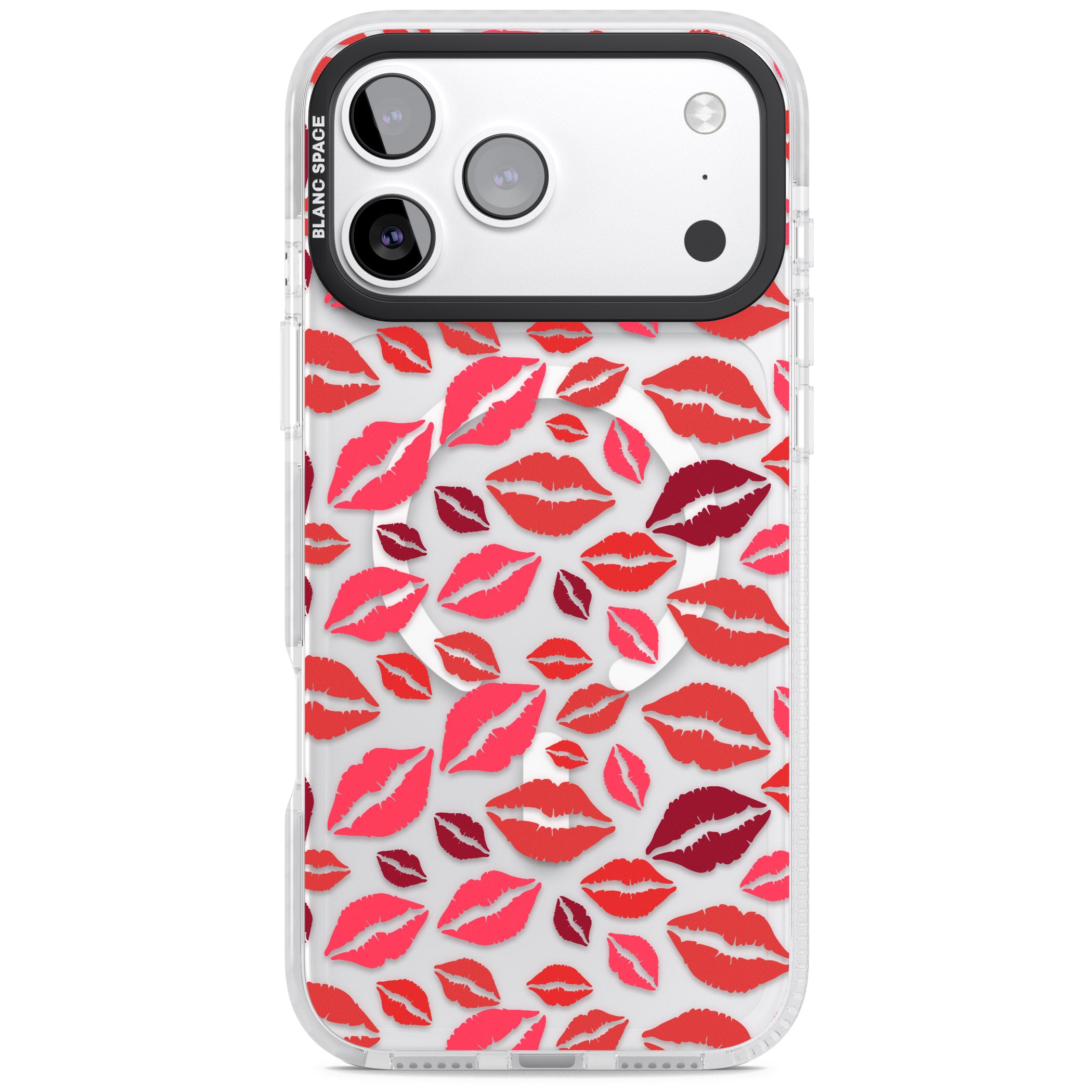 Lips Pattern iPhone 17 Pro Impact Pro Clear Phone Case