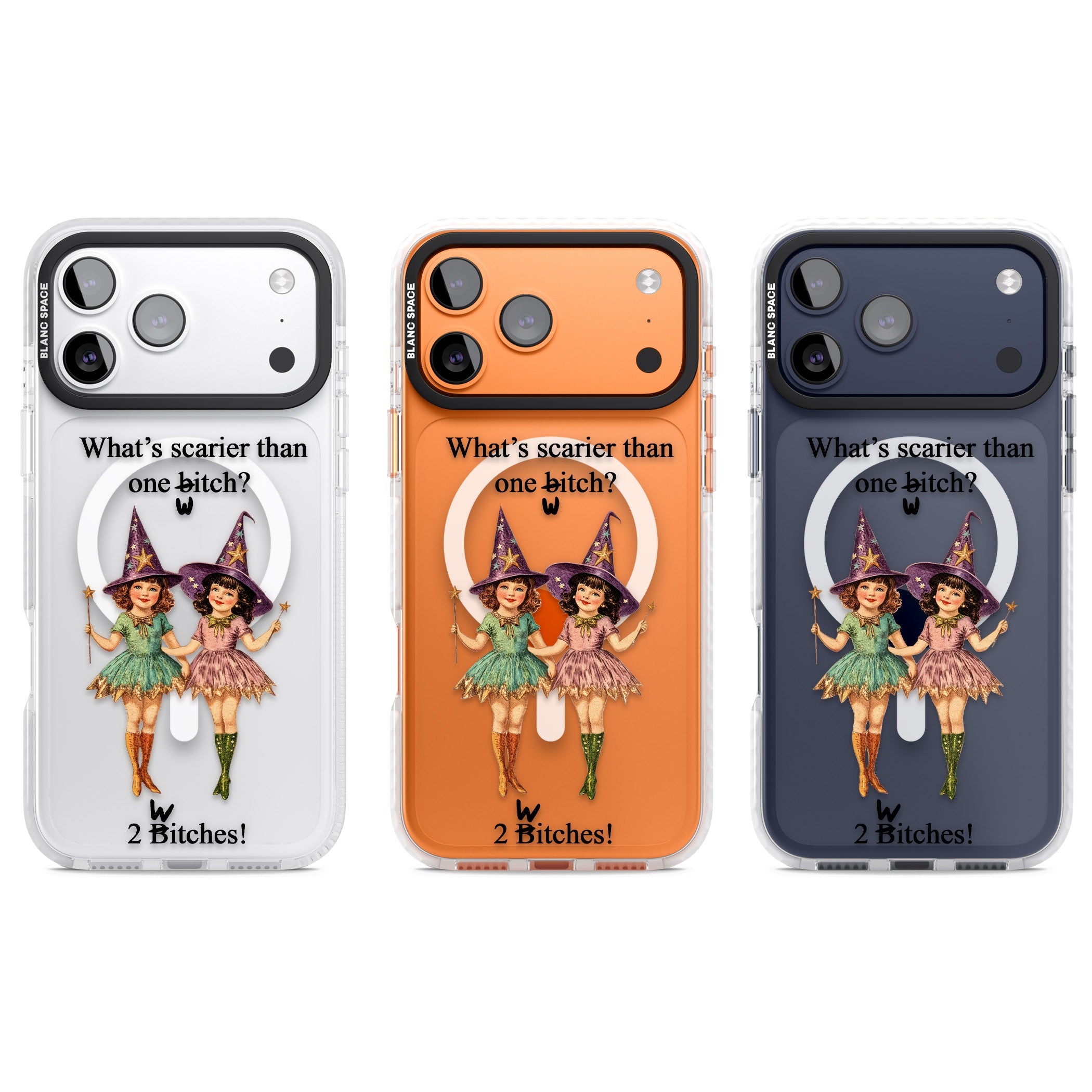 Two Witches iPhone 17 Pro Impact Pro Clear Phone Case APT Impact Protection