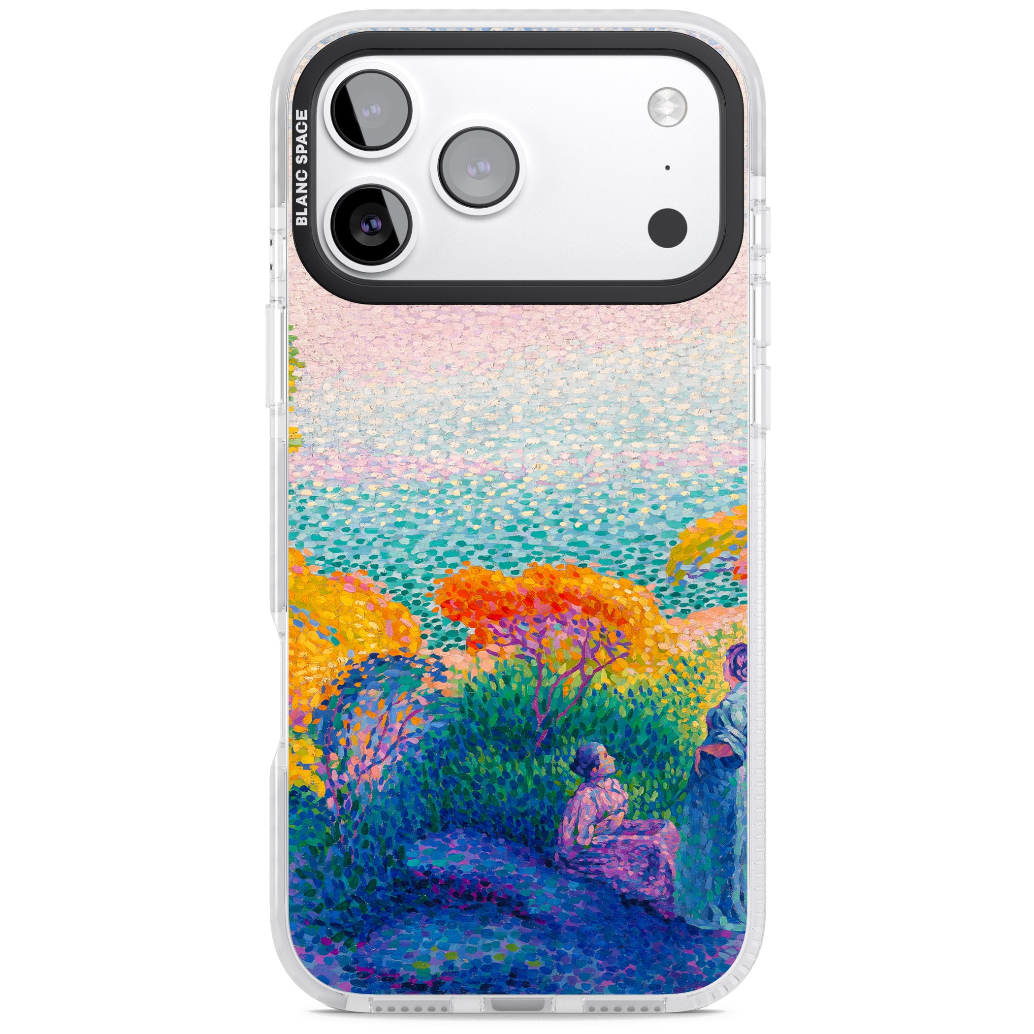 Two Women by the Shore iPhone 17 Pro Max Impact Pro Clear Phone Case