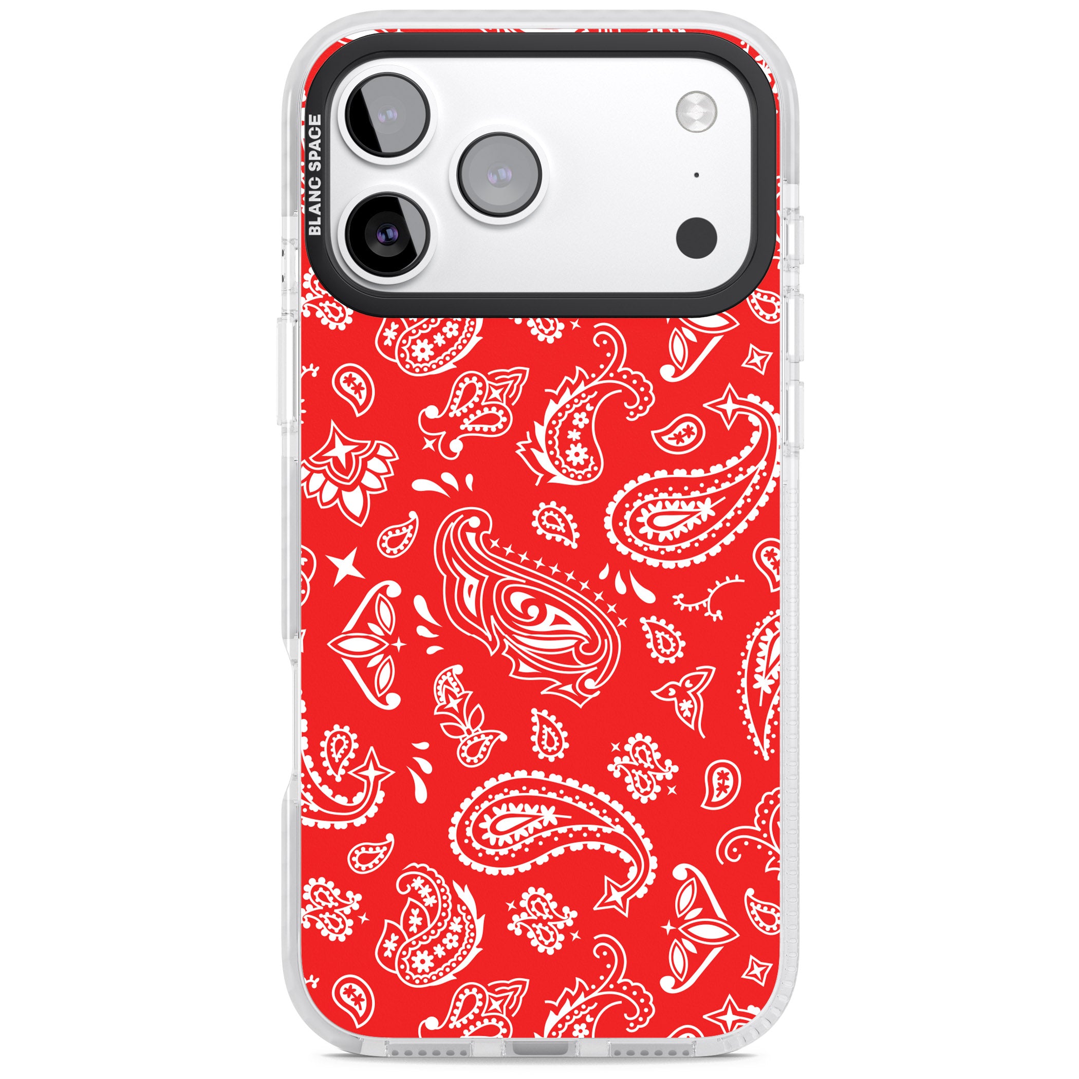 Red Bandana iPhone 17 Pro Impact Pro Clear Phone Case