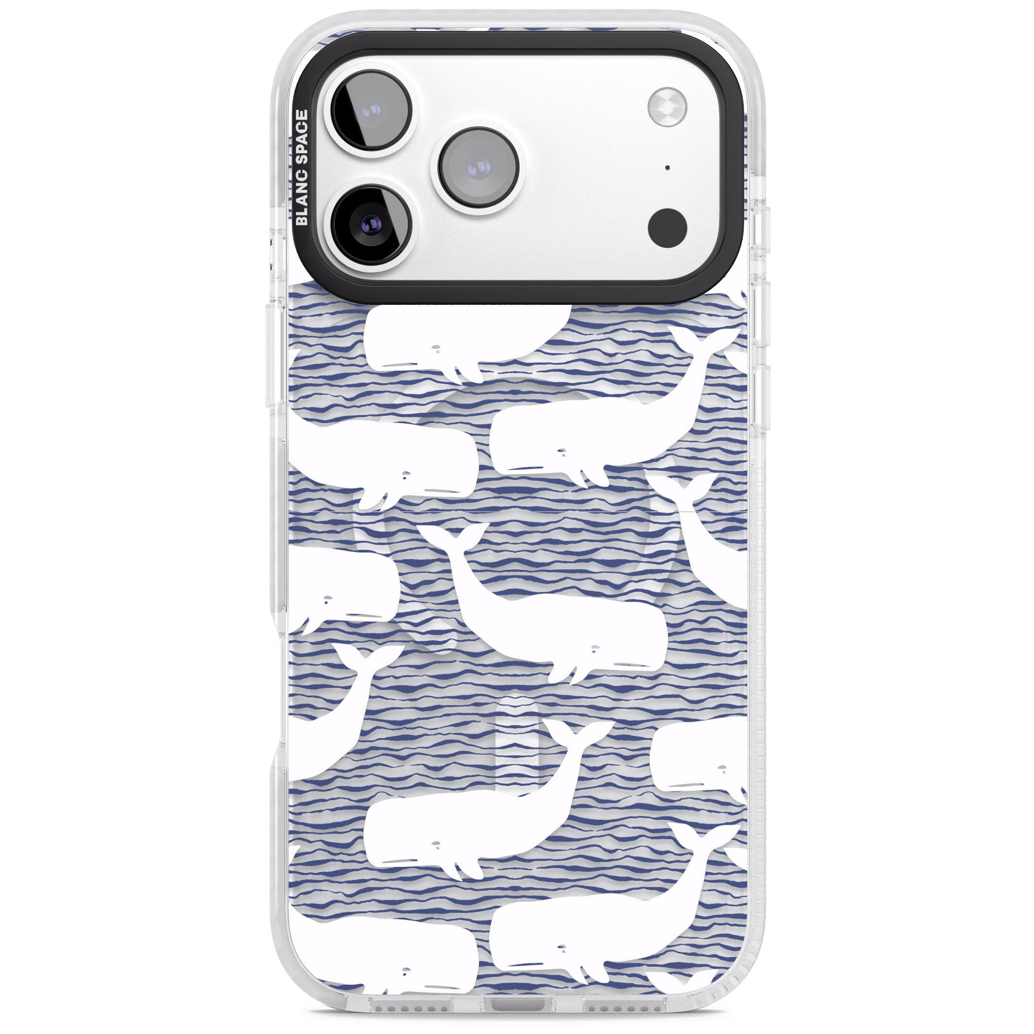 Whale Wave iPhone 17 Pro Max Impact Pro Clear Phone Case