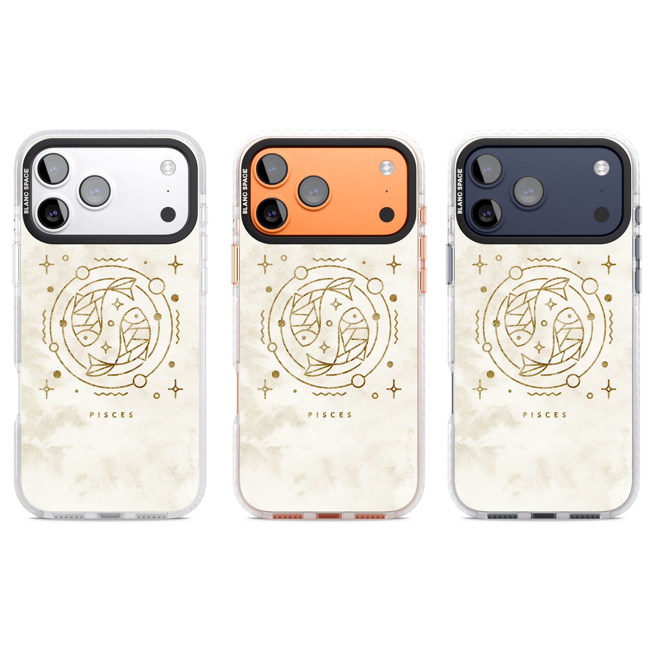 Pisces Emblem iPhone 17 Pro Impact Pro Clear Phone Case APT Impact Protection