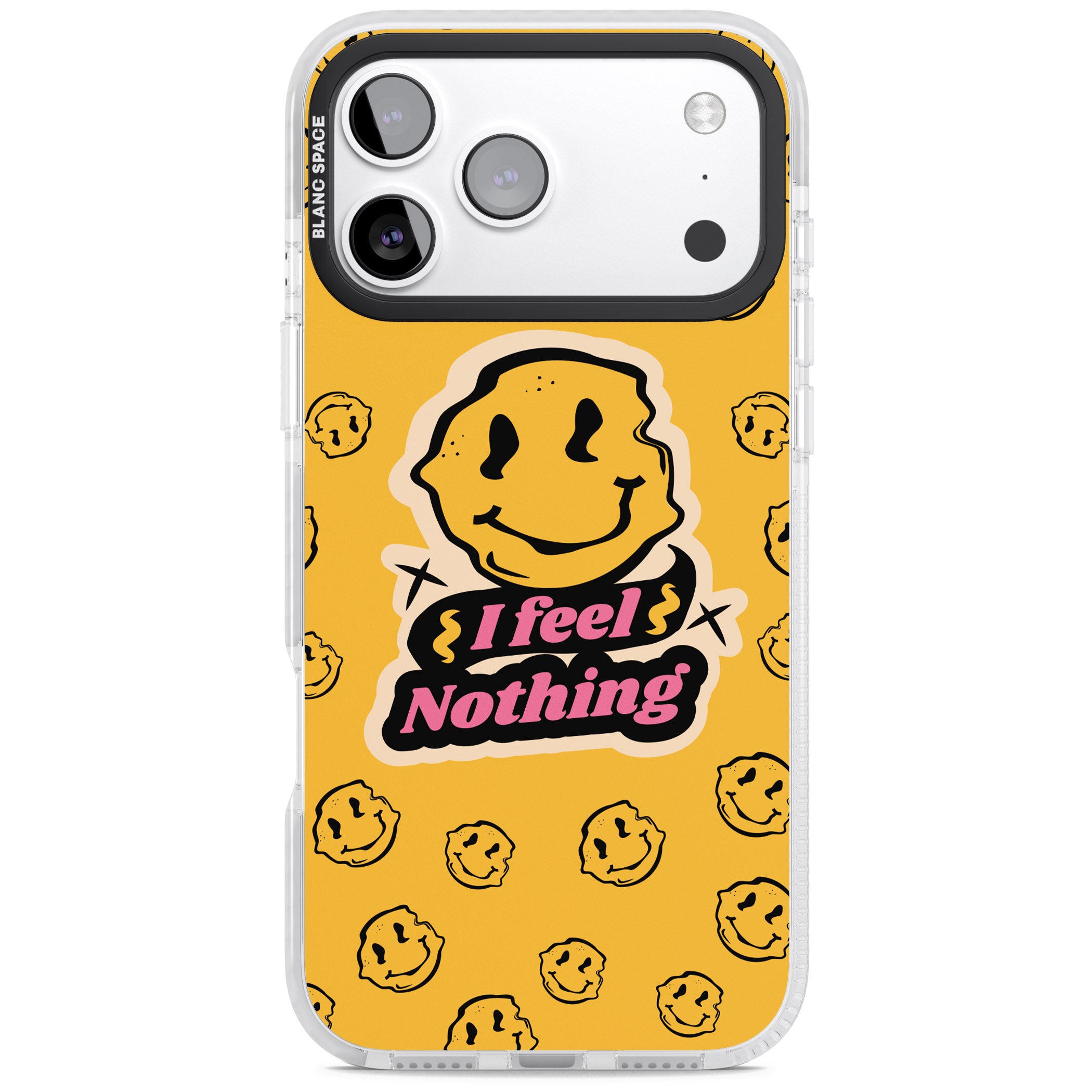 I Feel Nothing iPhone 17 Pro Impact Clear Phone Case