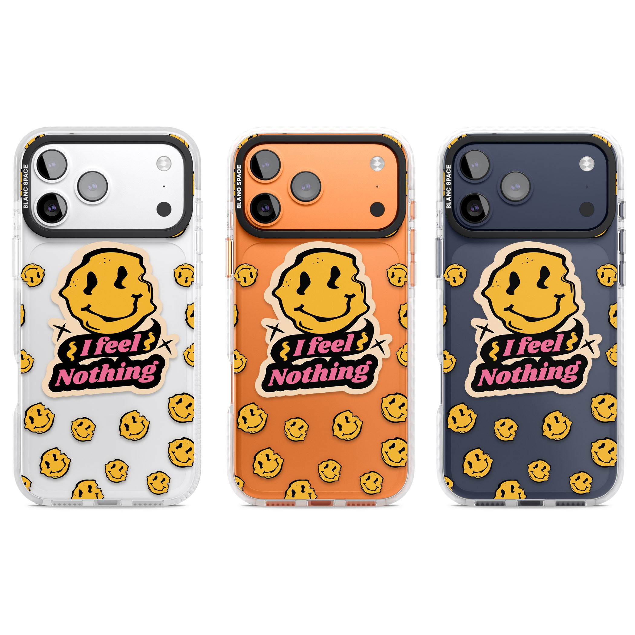 I Feel Nothing (Clear) iPhone 17 Pro Impact Clear Phone Case APT Impact Protection