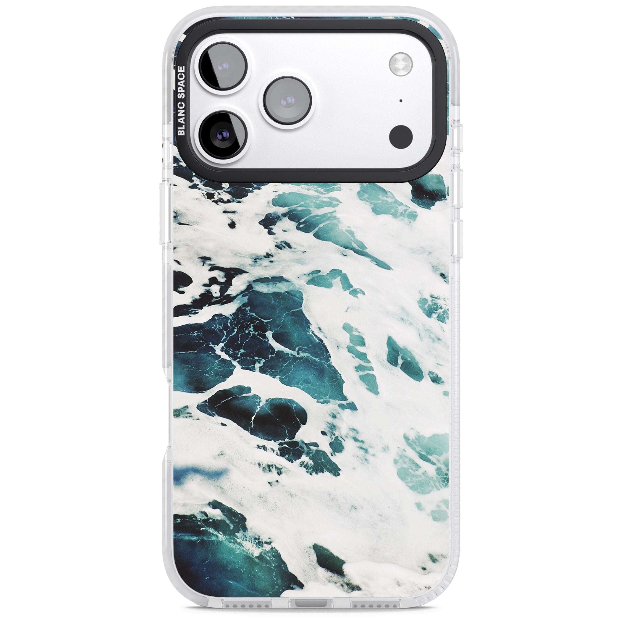 Ocean Surge iPhone 17 Pro Impact Clear Phone Case
