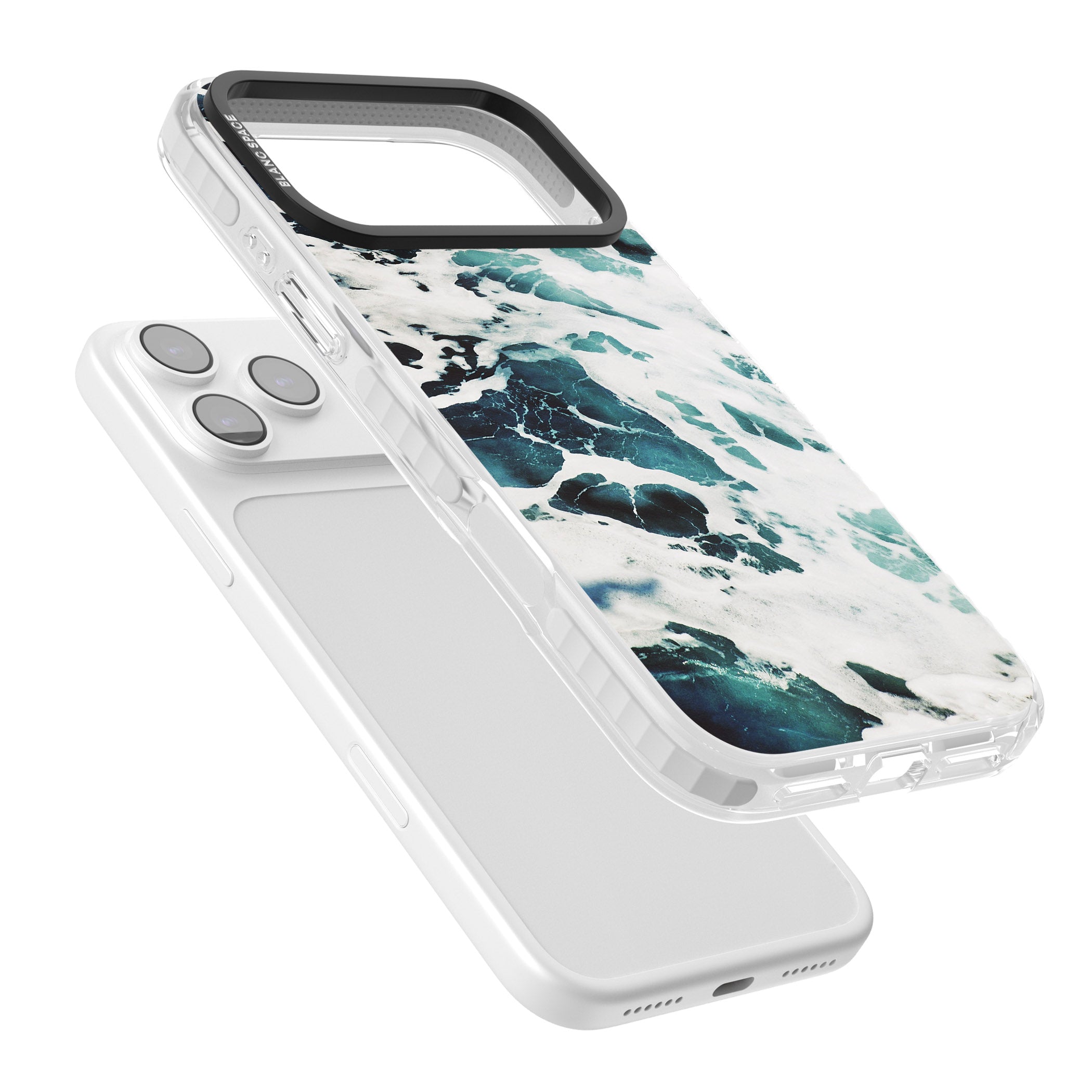 Ocean Surge iPhone 17 Pro Impact Clear Phone Case Colours