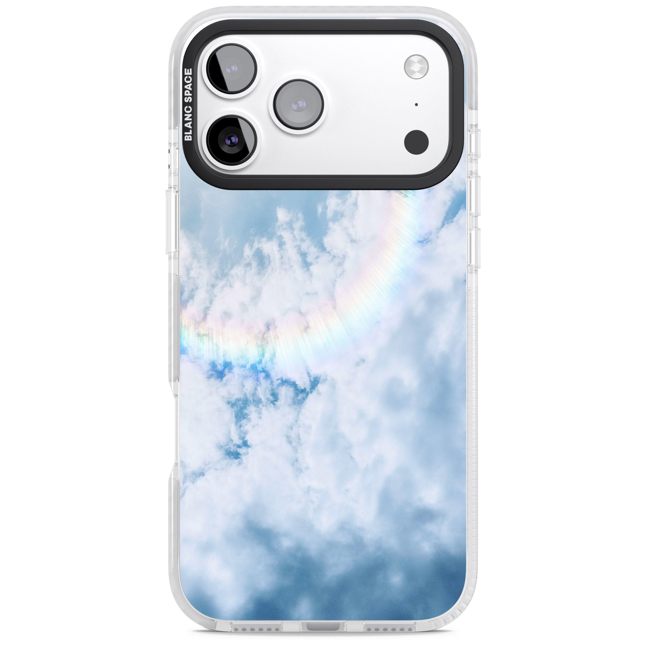 Pastel Rainbow Sky iPhone 17 Pro Impact Clear Phone Case