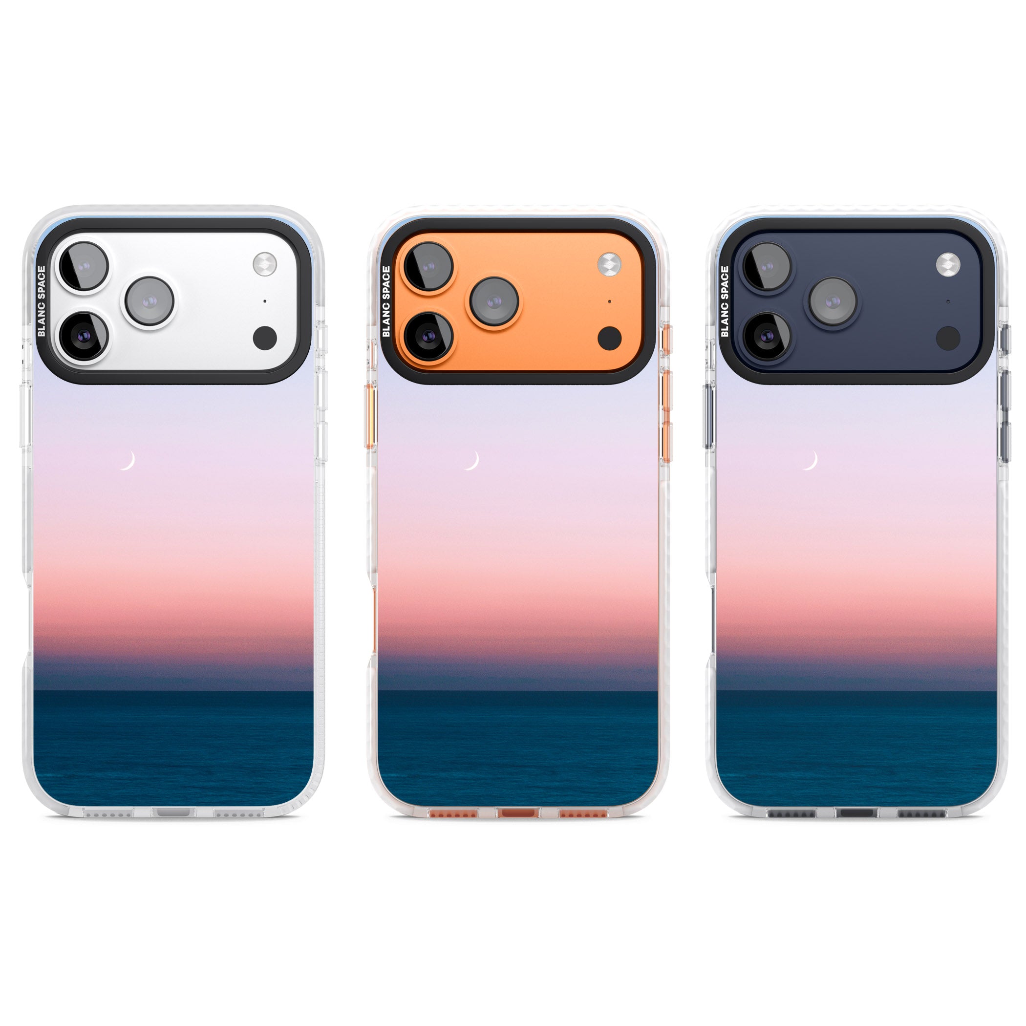Pastel Ocean Sunset iPhone 17 Pro Impact Clear Phone Case APT Impact Protection