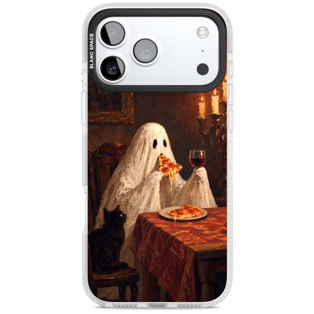 Lonely Night In art iPhone case | Black Impact case for iPhone 17 Pro, iPhone 17 Pro Max