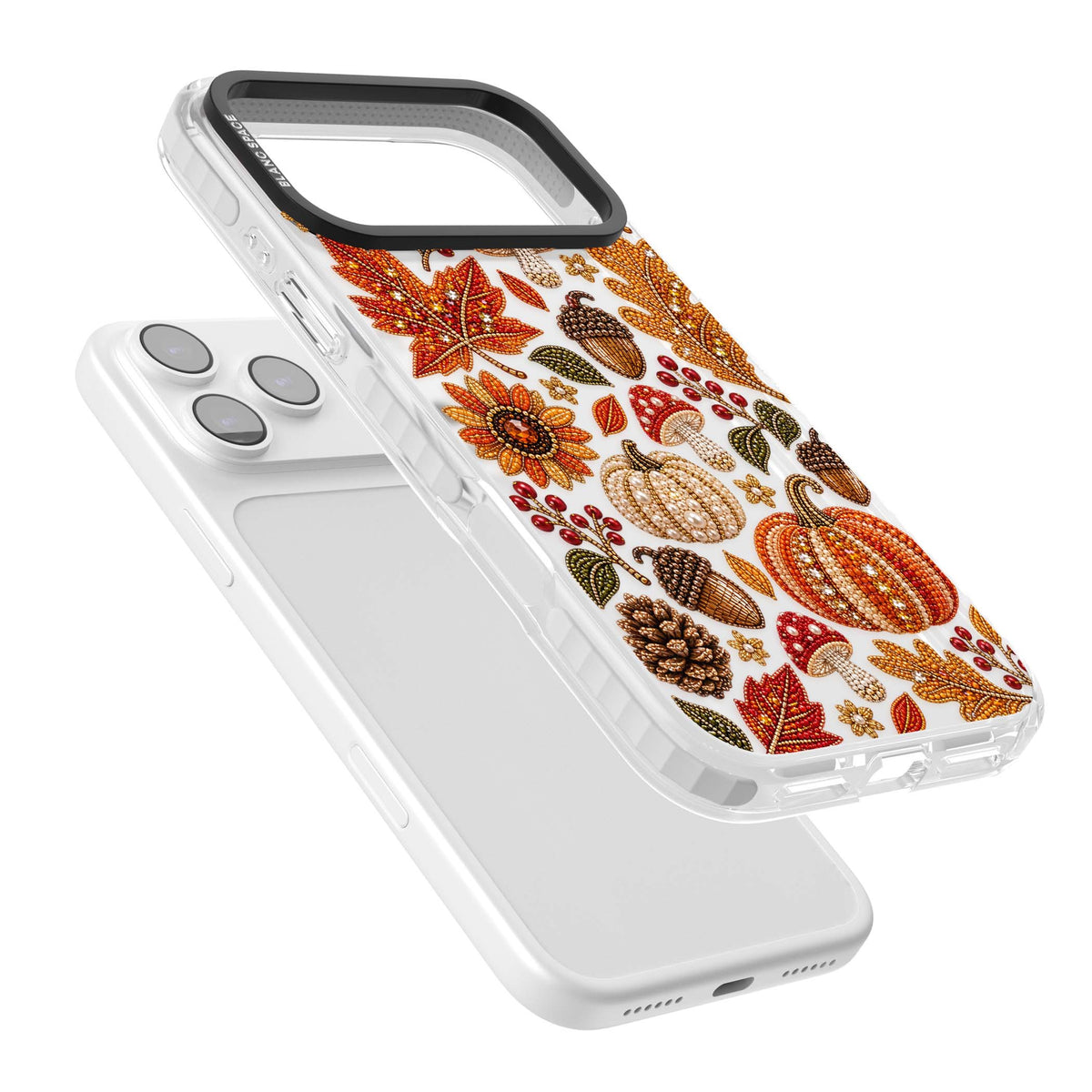 Beaded Autumn iPhone case | Black Impact case for iPhone 17 Pro, iPhone 17 Pro Max