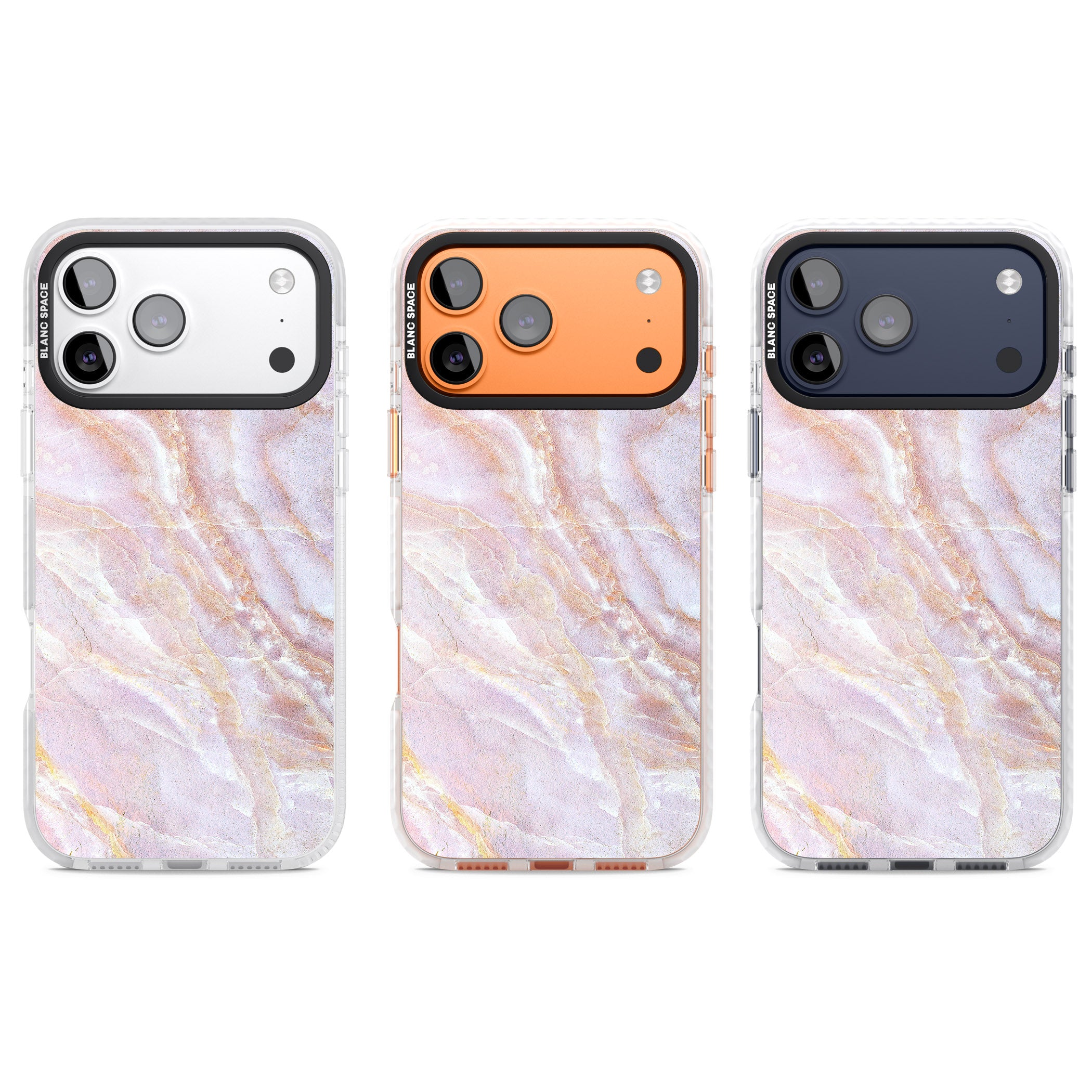 Soft Onyx Blush iPhone 17 Pro Impact Clear Phone Case APT Impact Protection