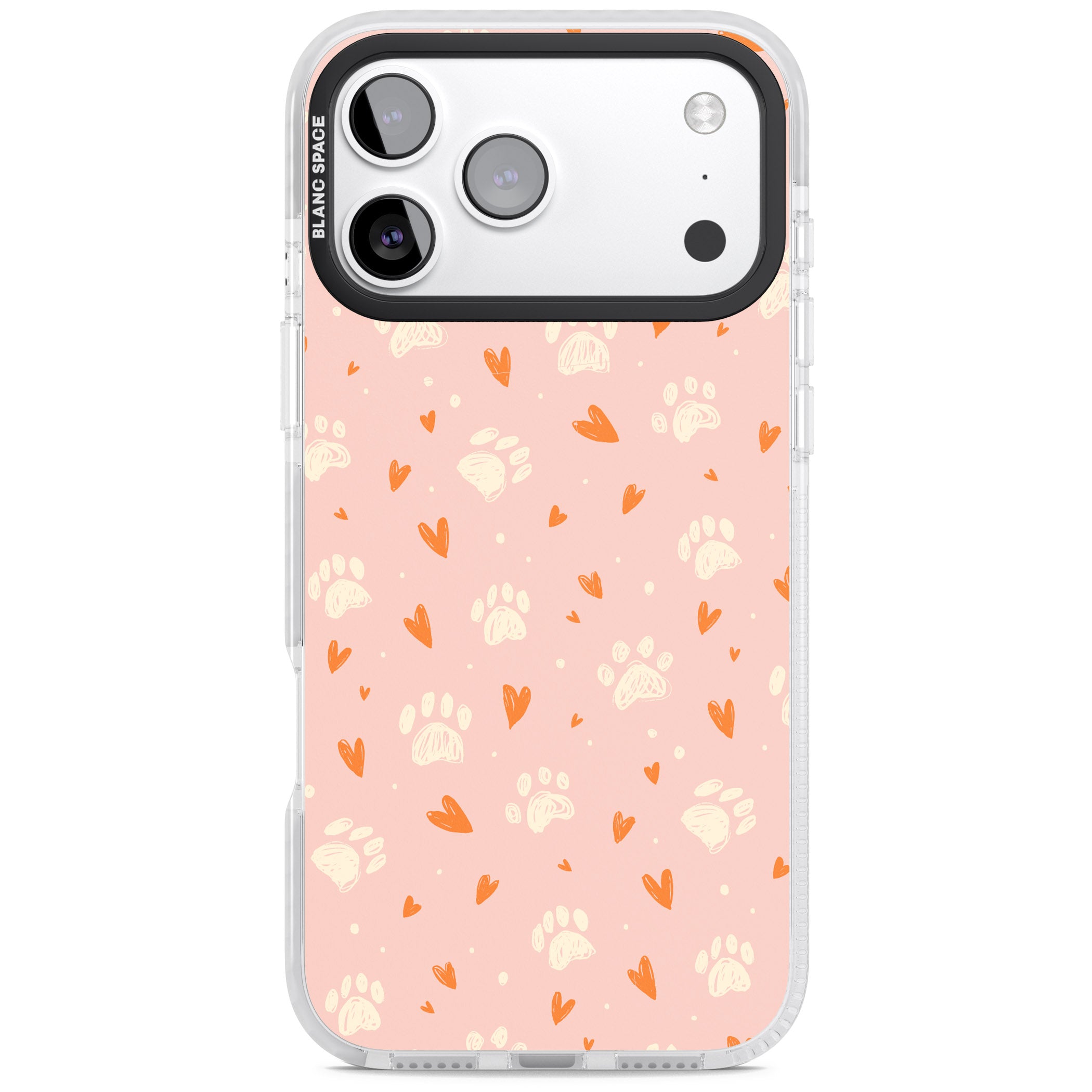 Paws & Hearts iPhone 17 Pro Impact Clear Phone Case