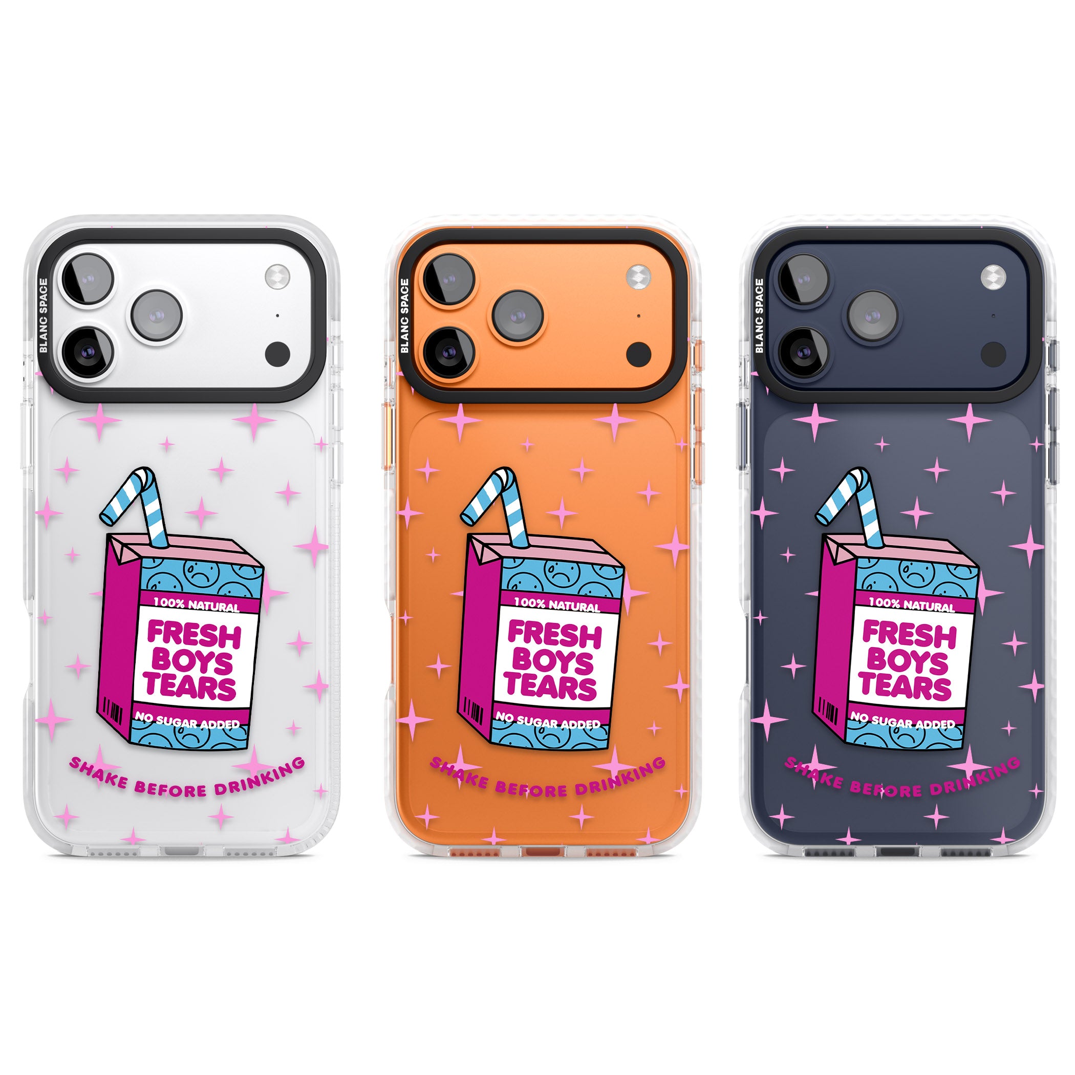 Boy Tears iPhone 17 Pro Impact Clear Phone Case APT Impact Protection