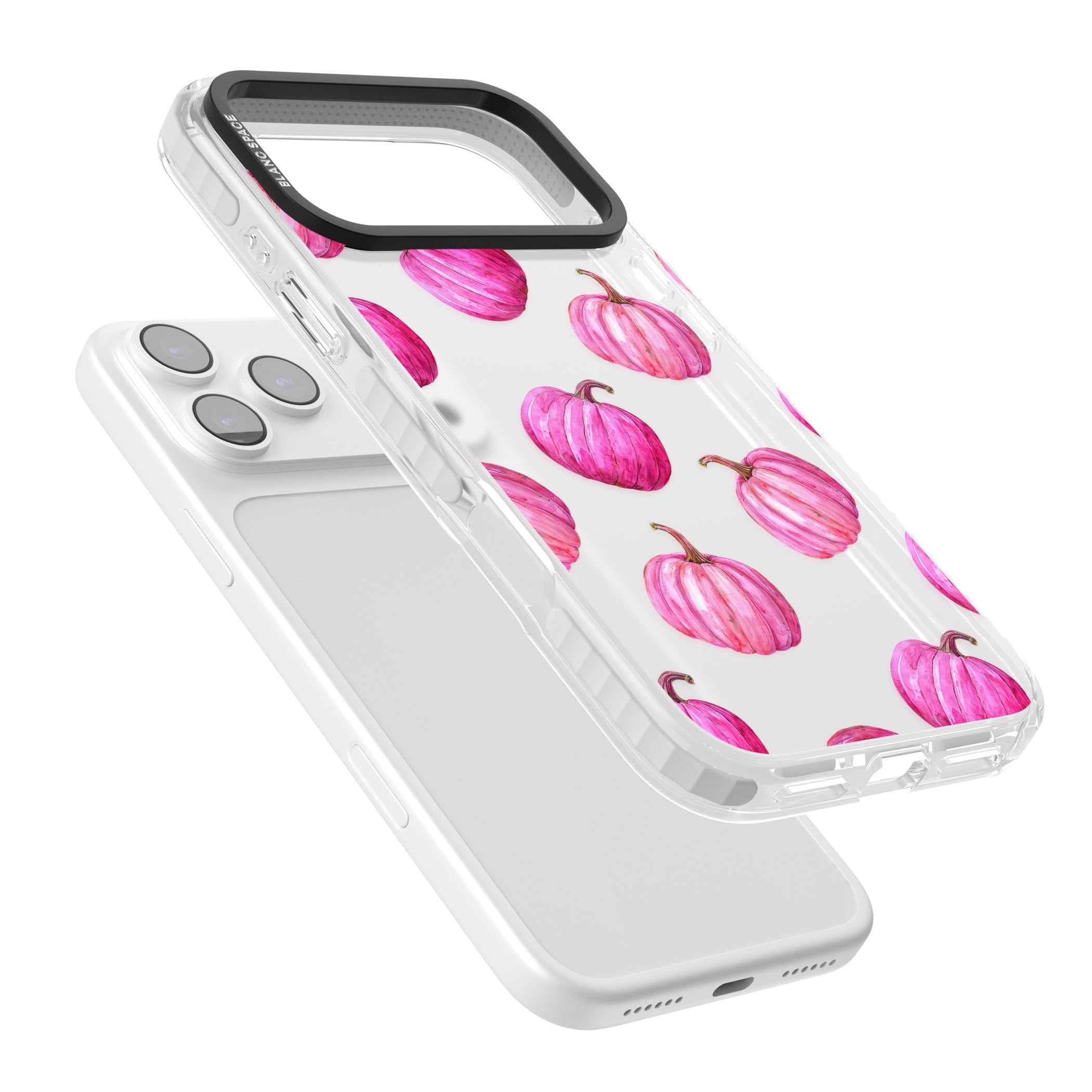 Pink Pumpkins iPhone 17 Pro Impact Clear Phone Case Colours