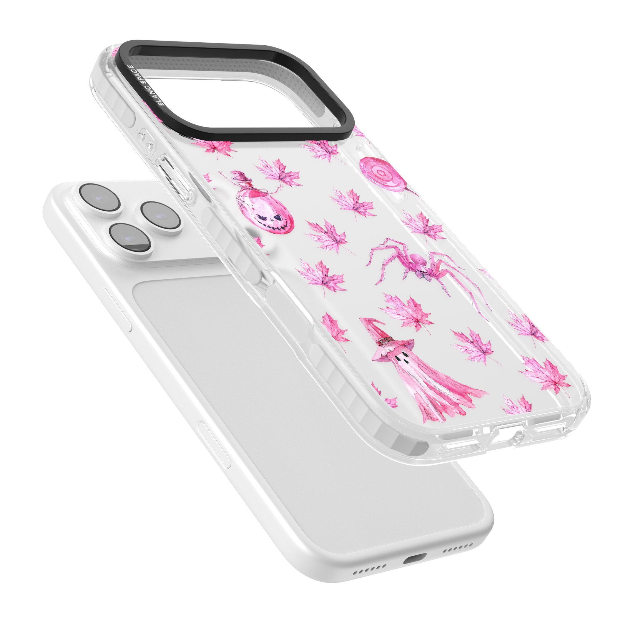 Pink Moon Maple iPhone 17 Pro Max Impact Clear Phone Case Colours