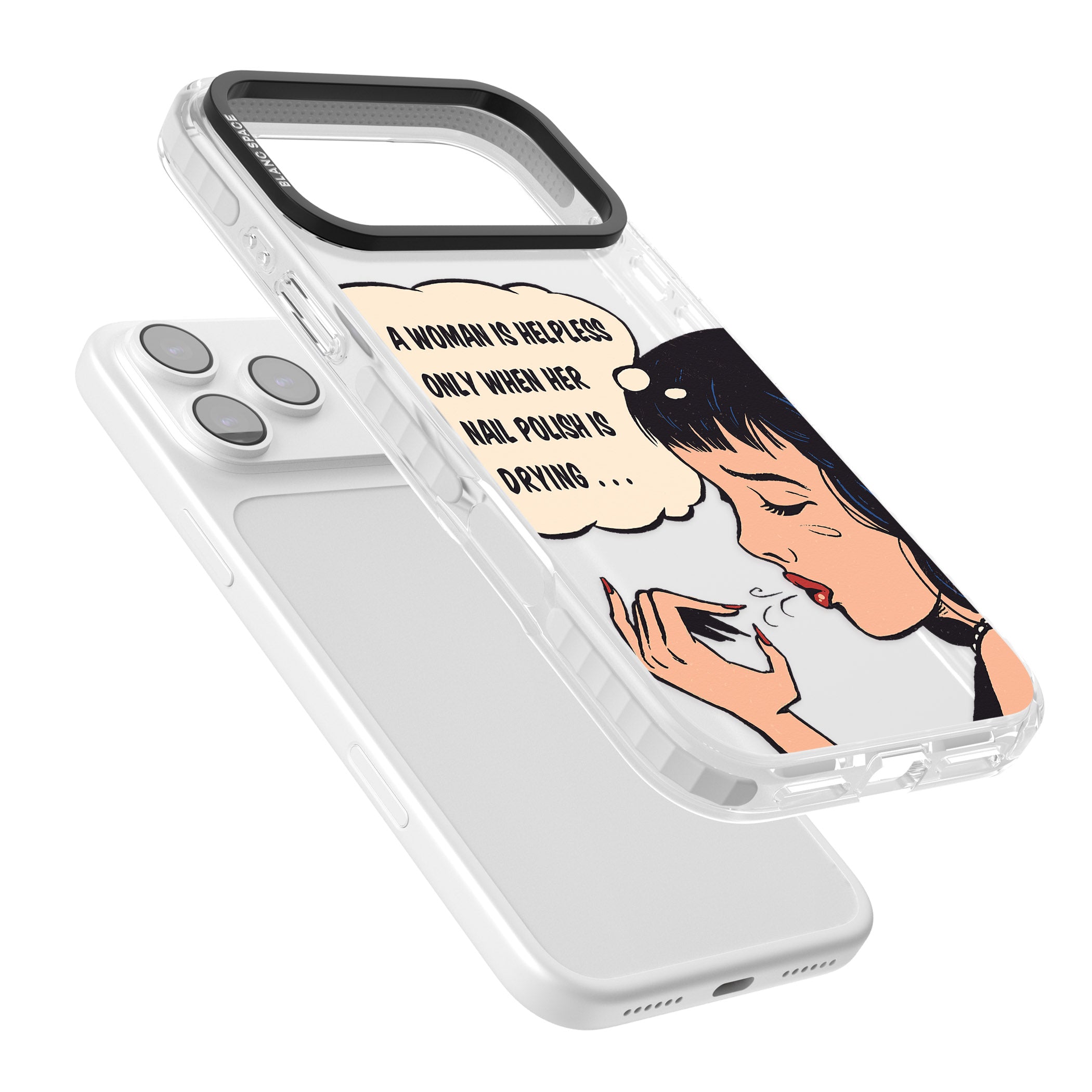 Drying Nails Pop Art iPhone 17 Pro Impact Clear Phone Case Colours