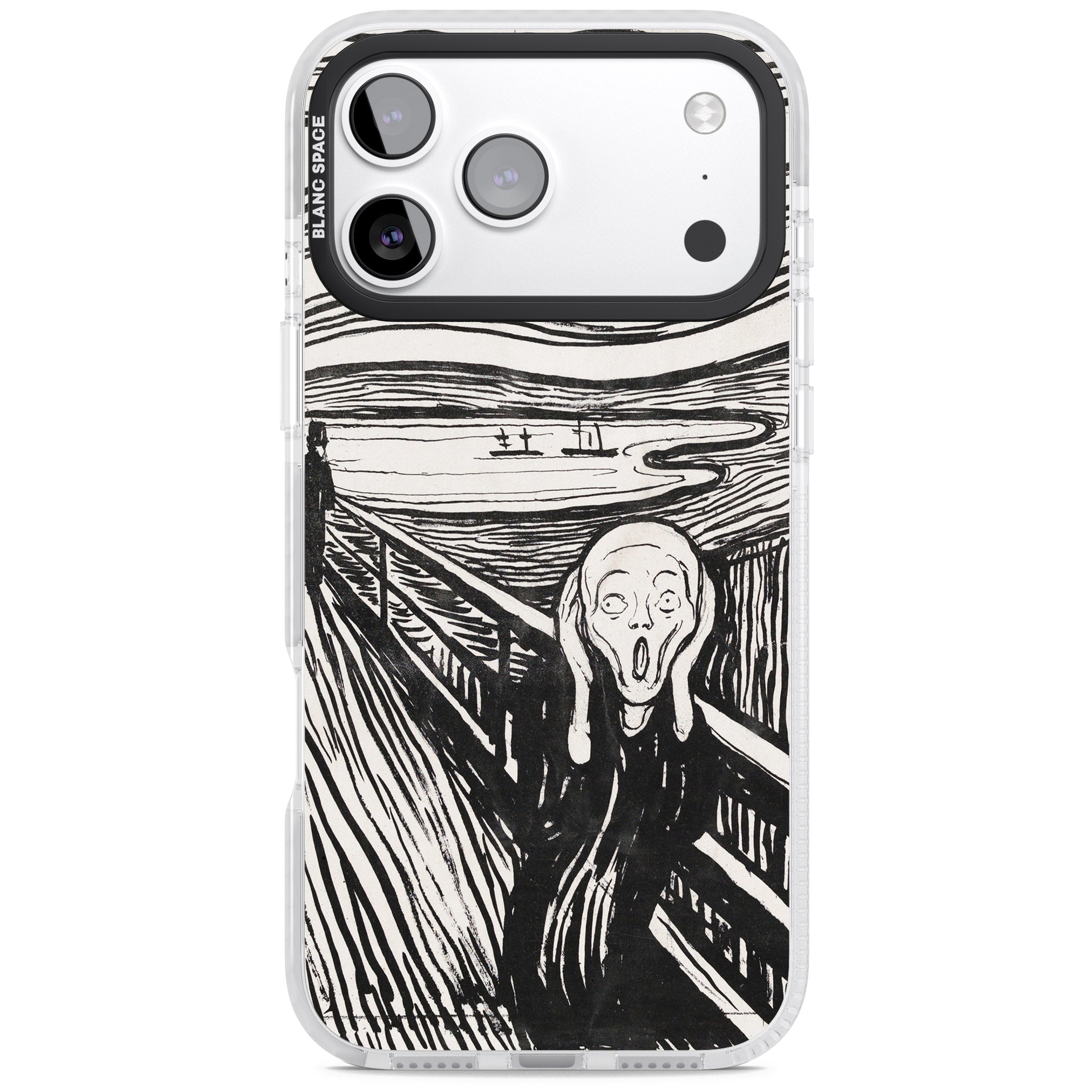 The Scream iPhone 17 Pro Impact Clear Phone Case