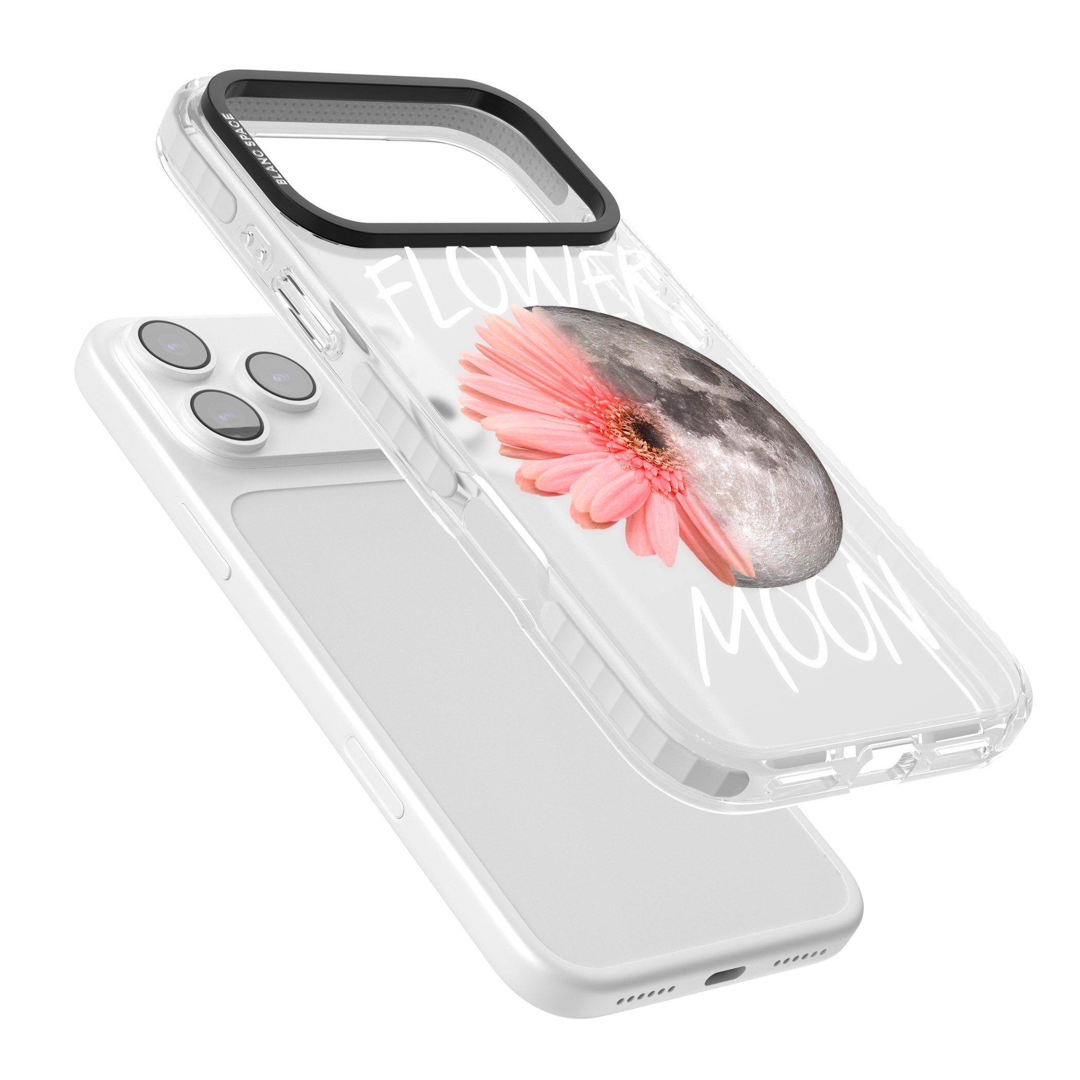 Flower Moon iPhone 17 Pro Impact Clear Phone Case Colours