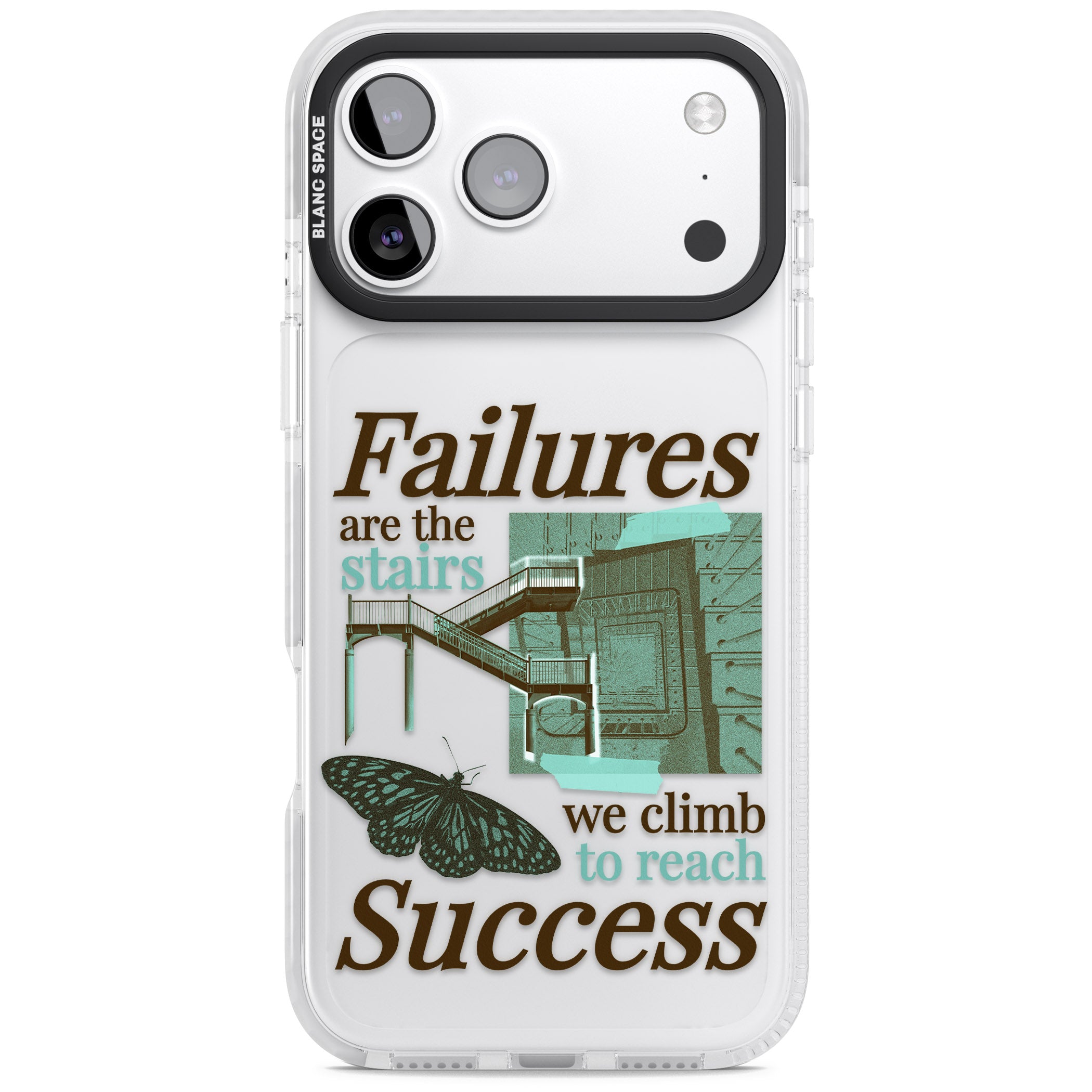 Fail To Succeed iPhone 17 Pro Impact Clear Phone Case