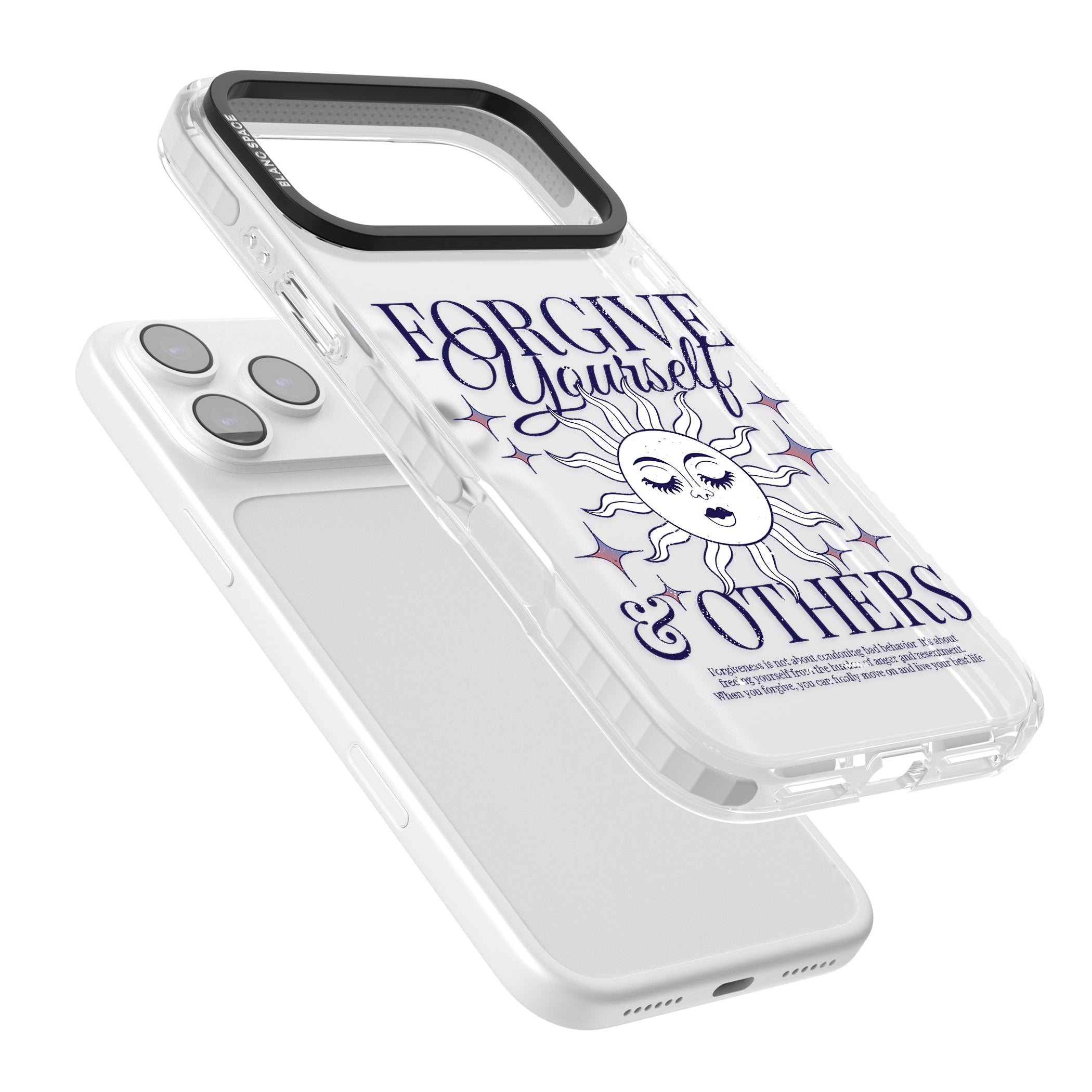 Forgiveness iPhone 17 Pro Impact Clear Phone Case Colours