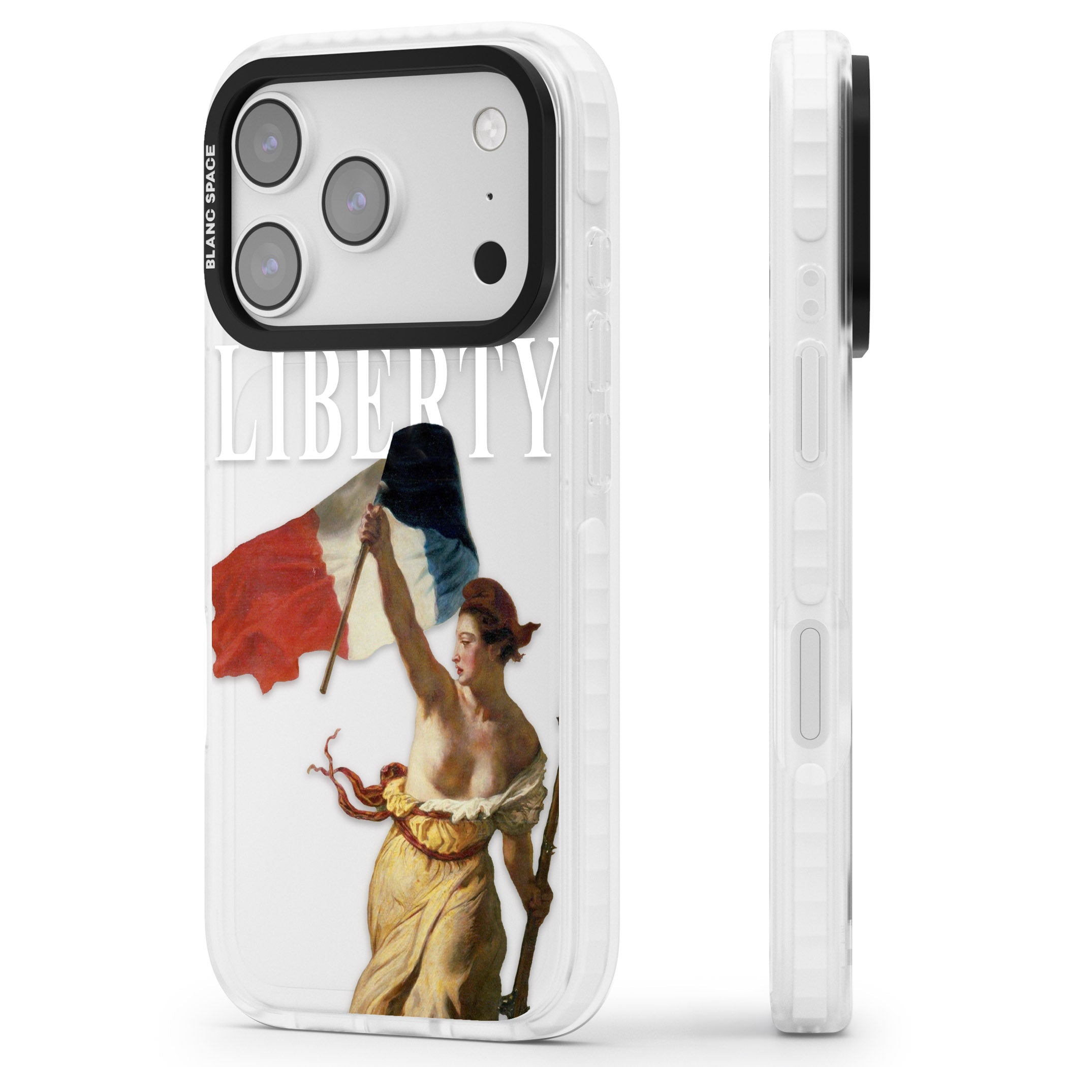 Liberty iPhone 17 Pro Impact Clear Phone Case Side Profile