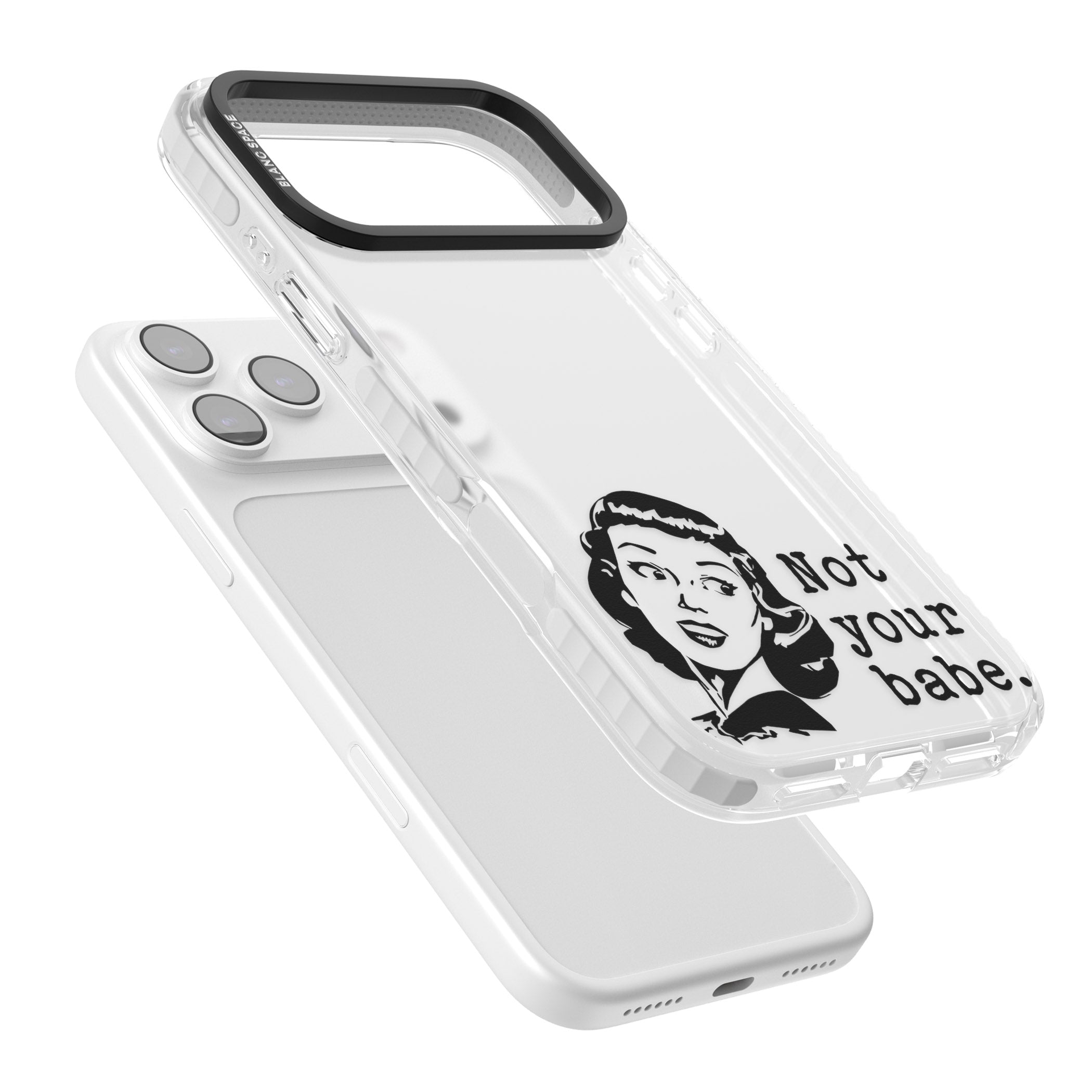 Not Your Babe iPhone 17 Pro Impact Clear Phone Case Colours