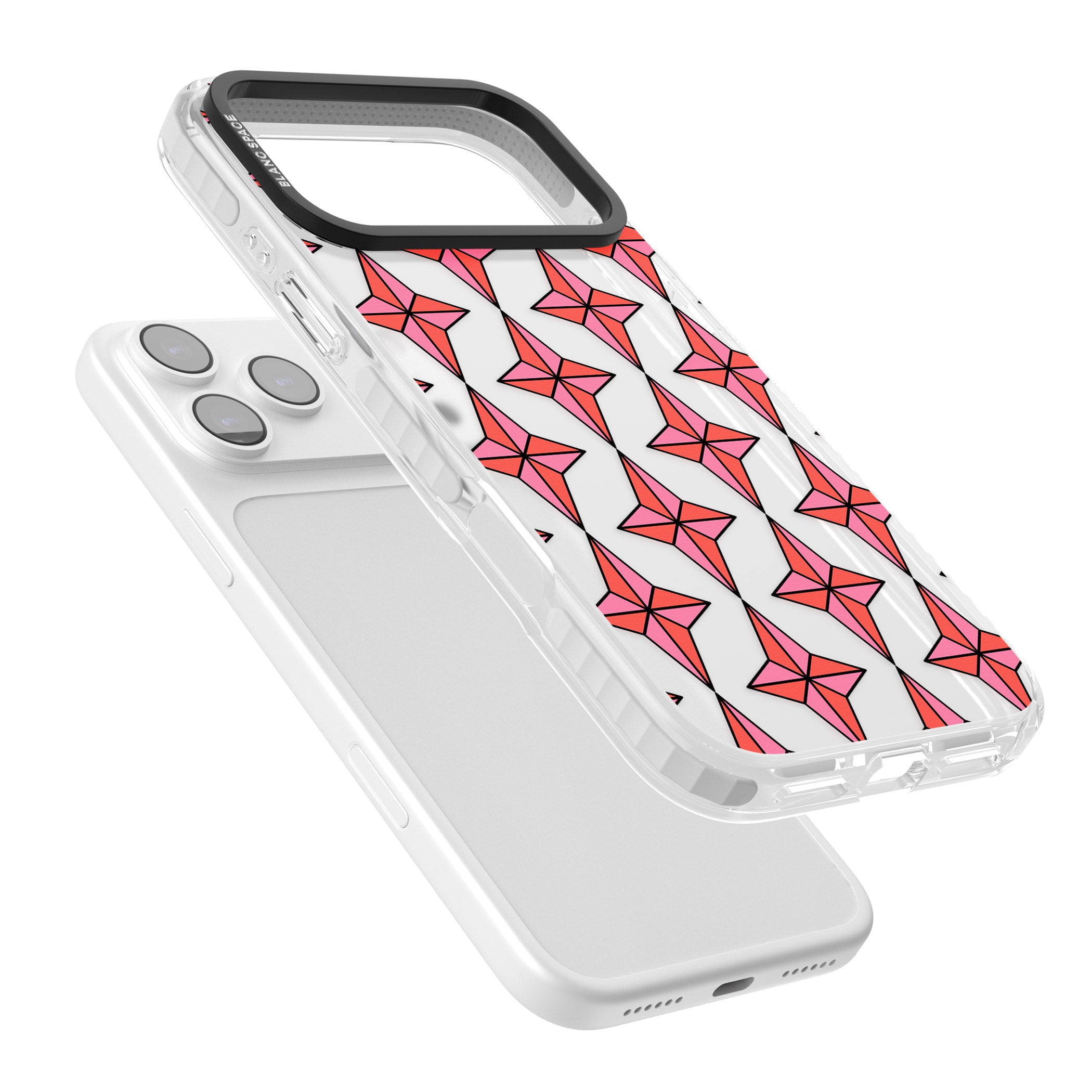 Rose Stars Pattern (Clear) iPhone 17 Pro Max Impact Clear Phone Case Colours