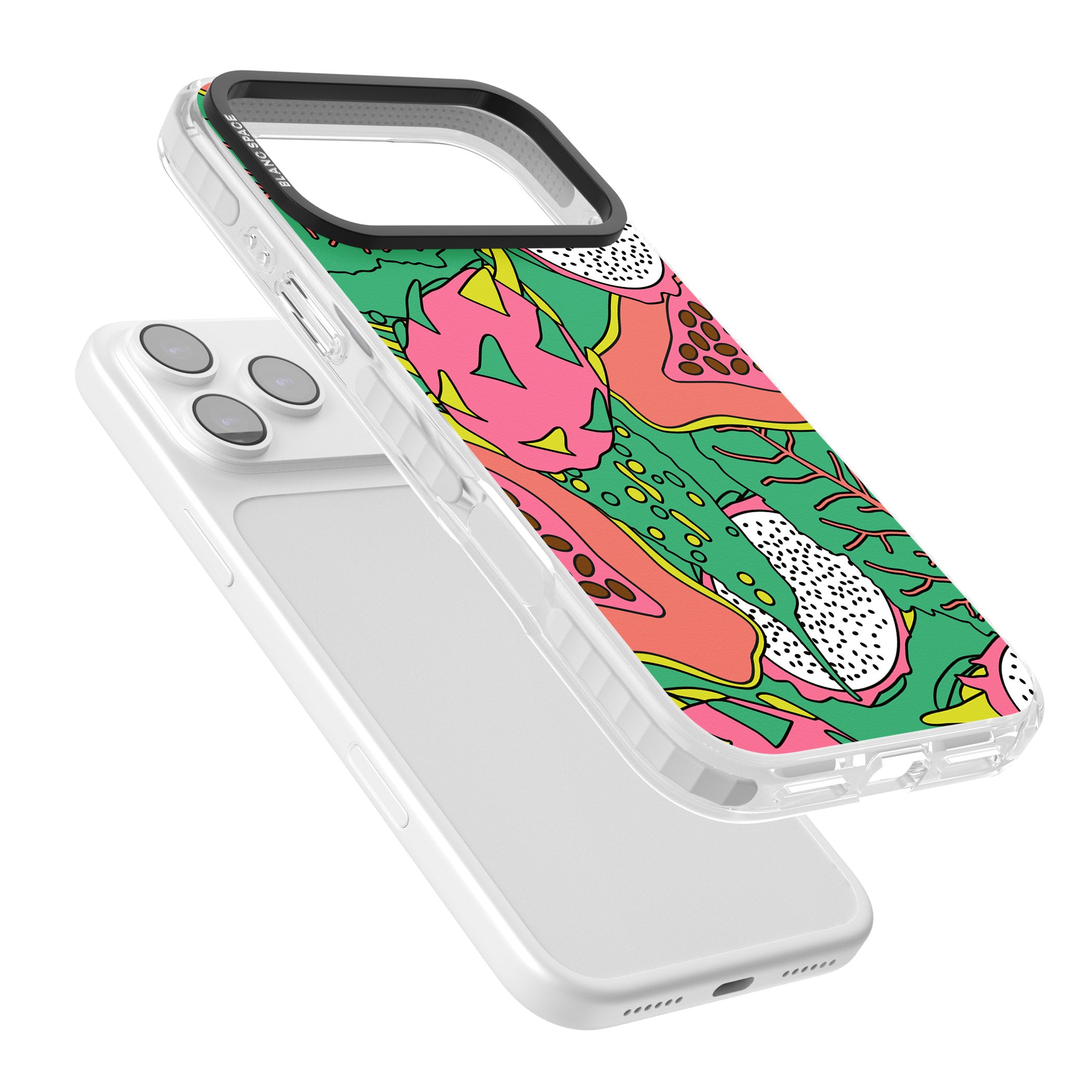 Psychedelic Salad iPhone 17 Pro Max Impact Clear Phone Case Colours
