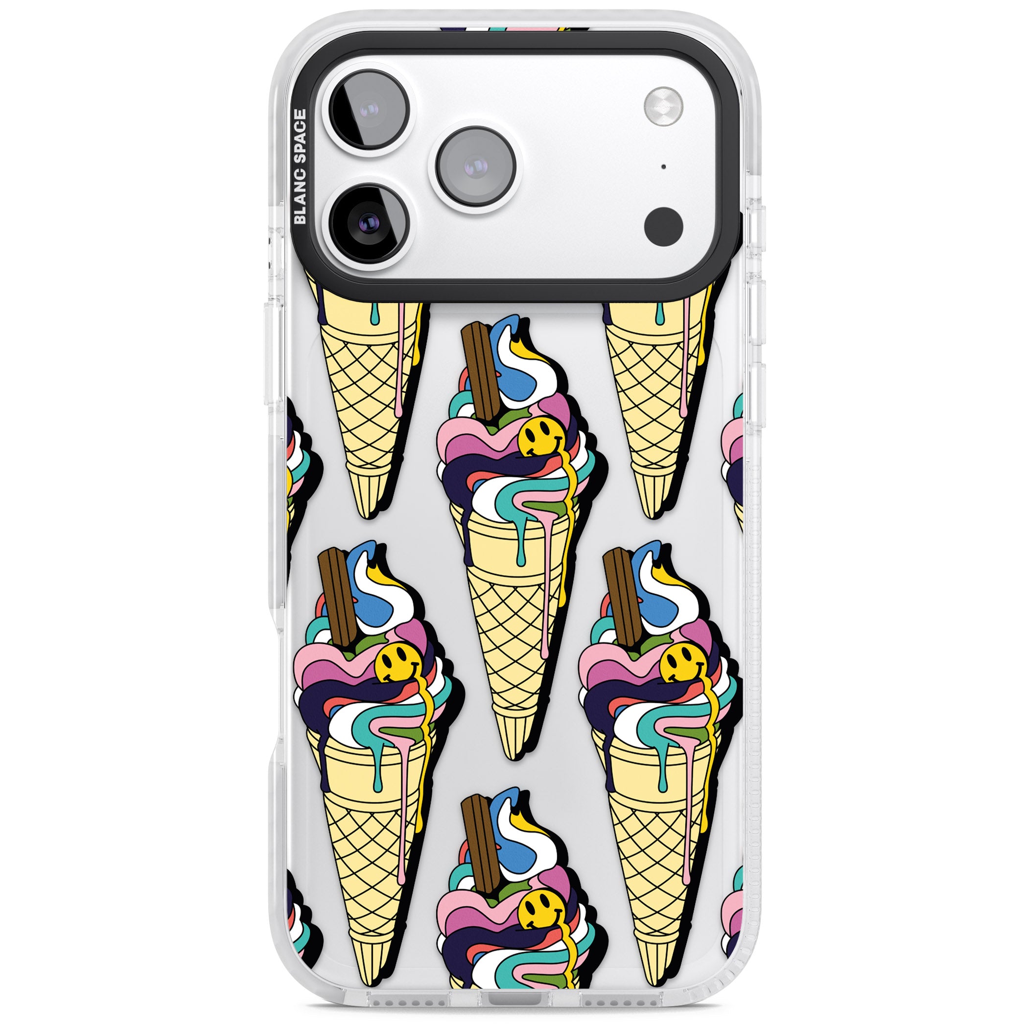 Trip & Drip Ice Cream iPhone 17 Pro Max Impact Clear Phone Case