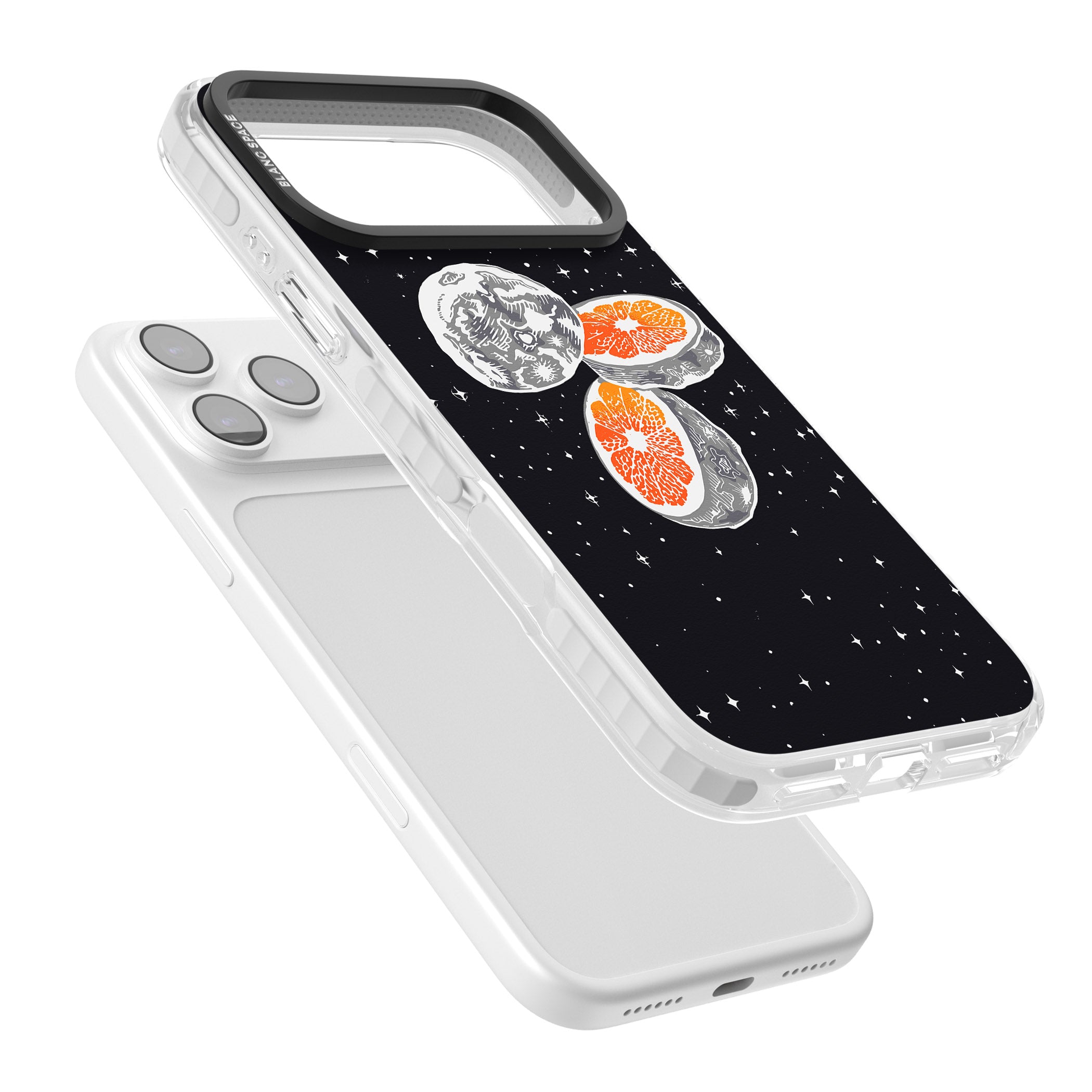 Blood Orange Moon iPhone 17 Pro Impact Clear Phone Case Colours