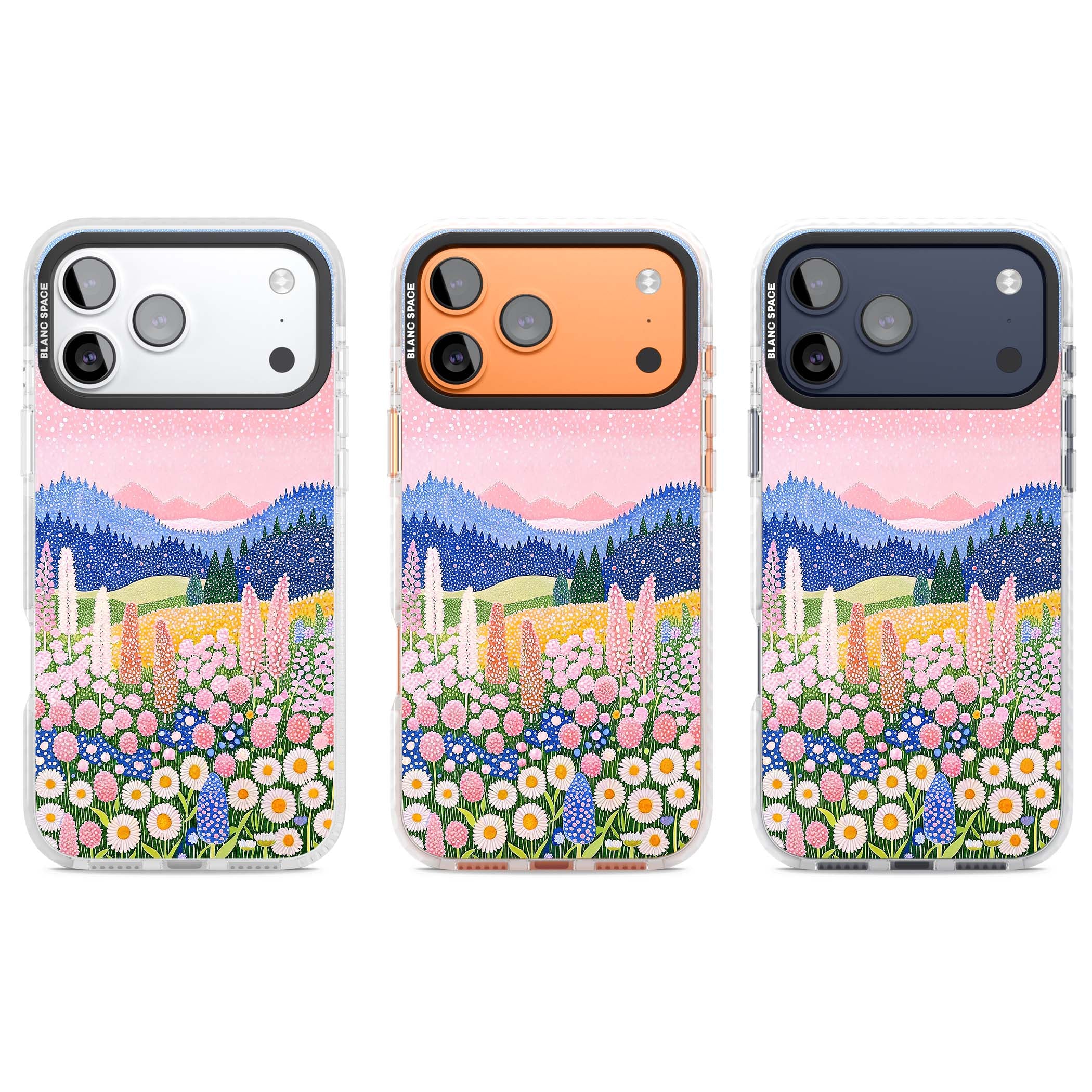 Valley Horizon cottagecore iPhone case | Black Impact case for iPhone 17 Pro, iPhone 17 Pro Max