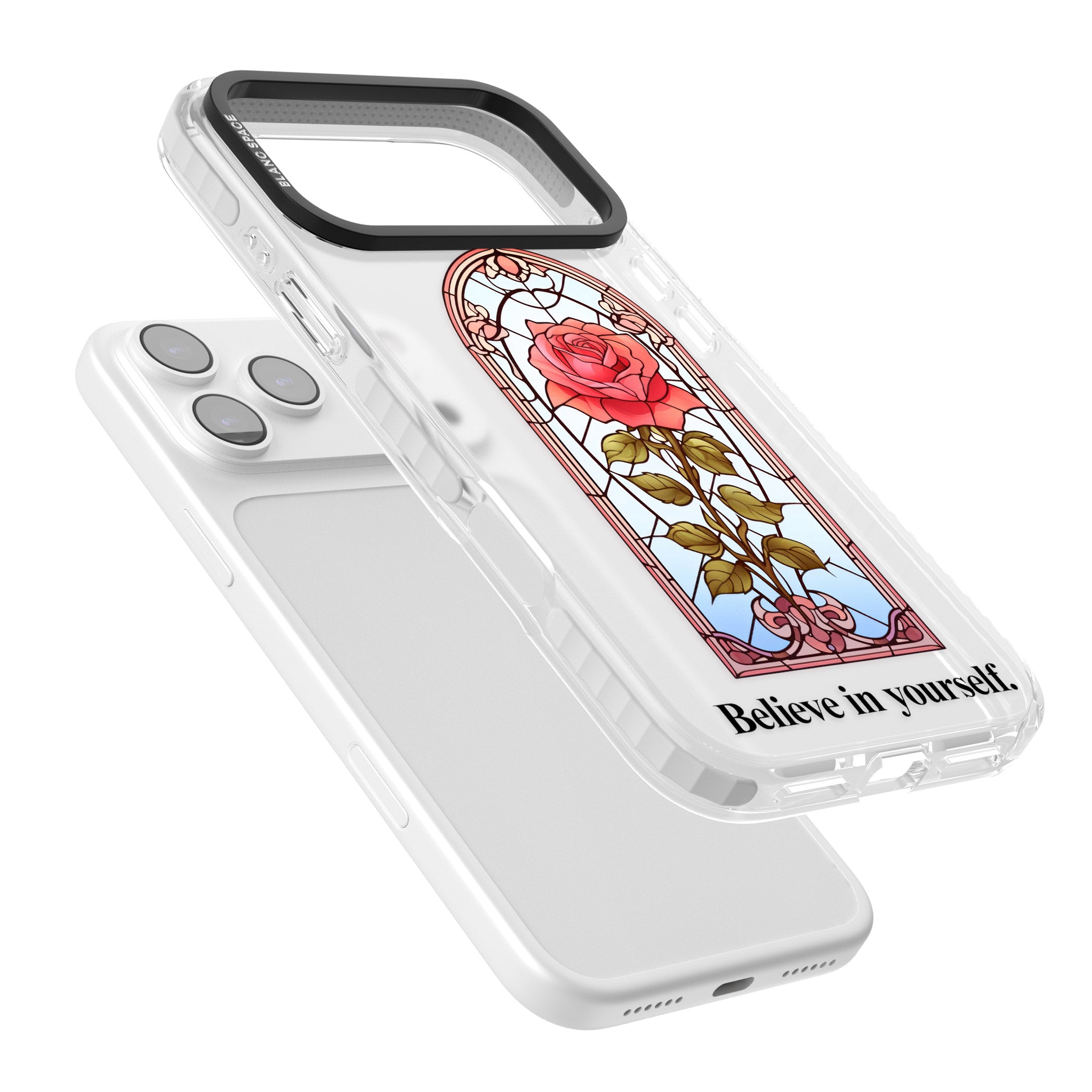 Believe In Yourself iPhone 17 Pro Max Impact Clear Phone Case Colours
