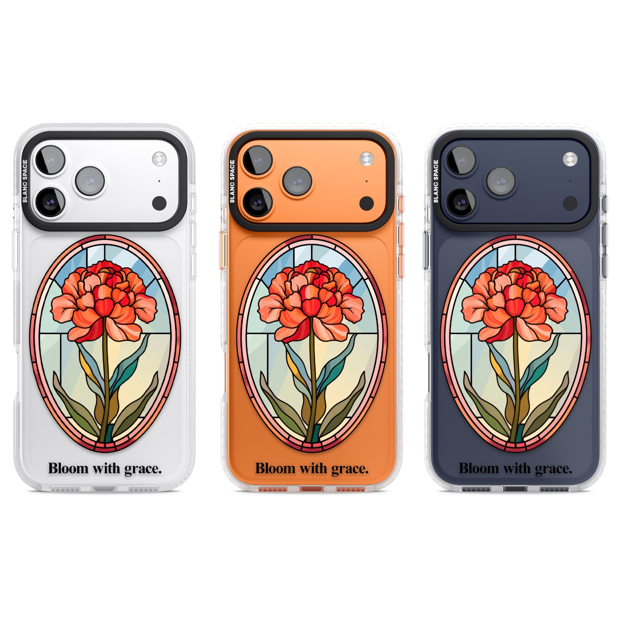 Bloom With Grace iPhone 17 Pro Impact Clear Phone Case APT Impact Protection