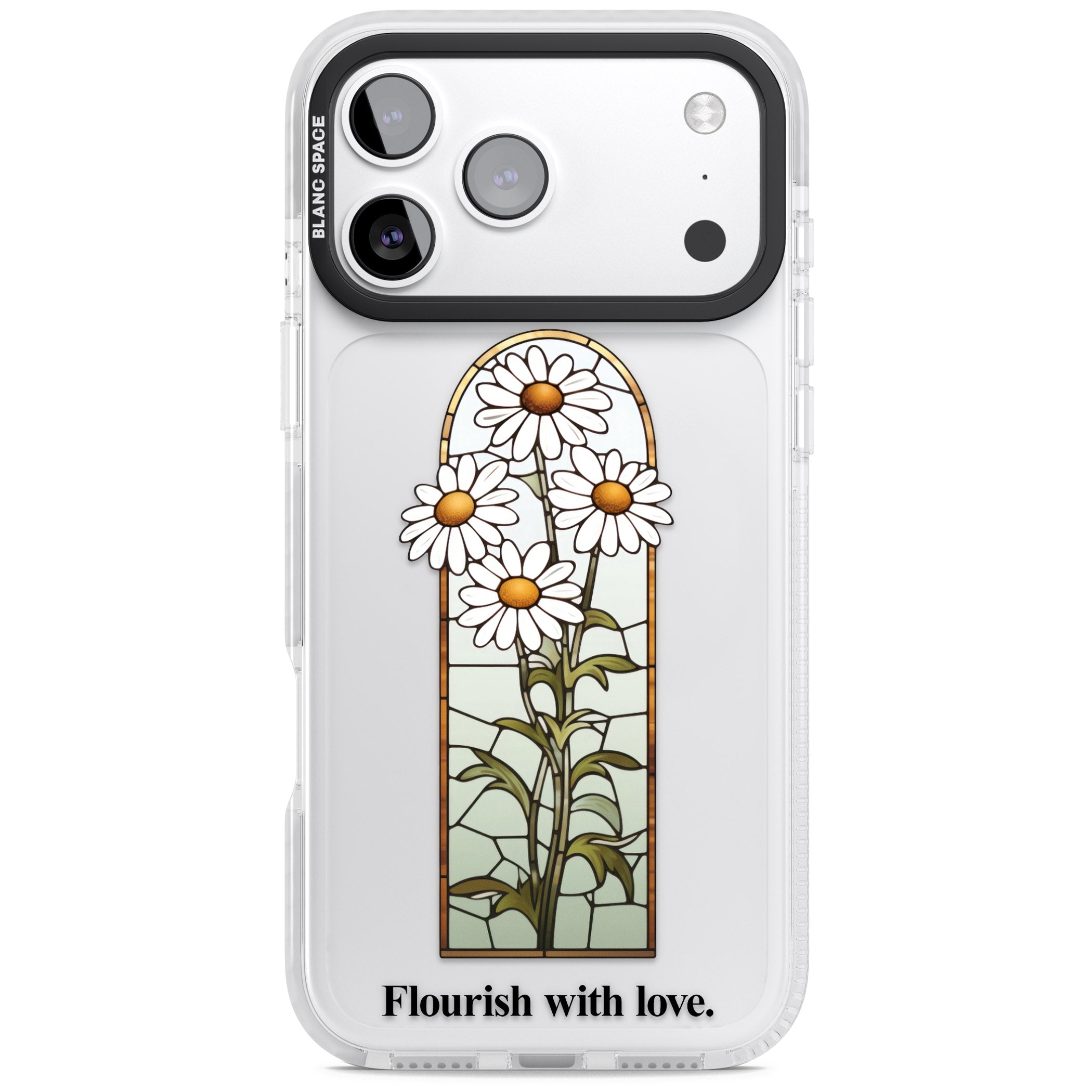 Flourish With Love iPhone 17 Pro Max Impact Clear Phone Case