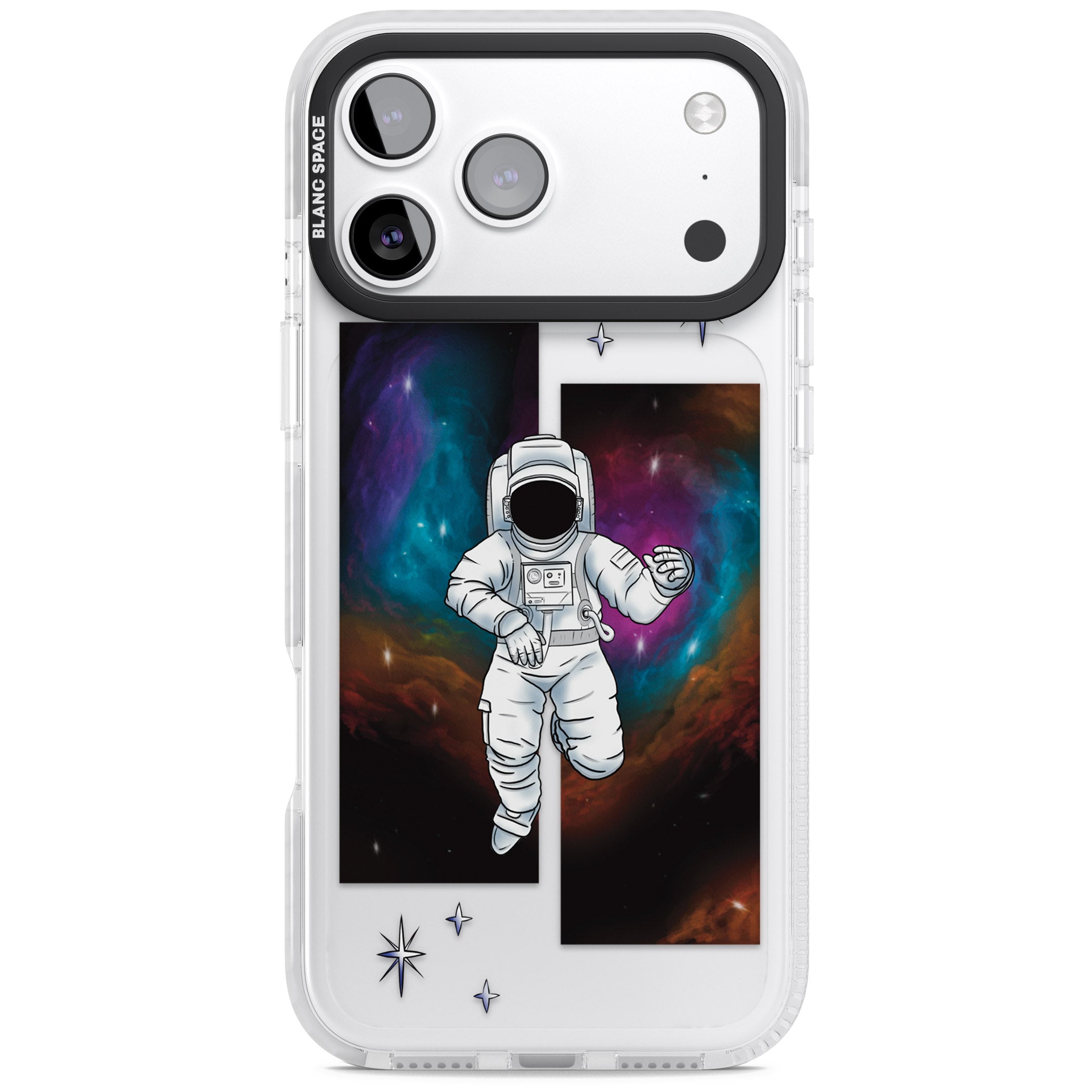 Escape The Nebula iPhone 17 Pro Impact Clear Phone Case