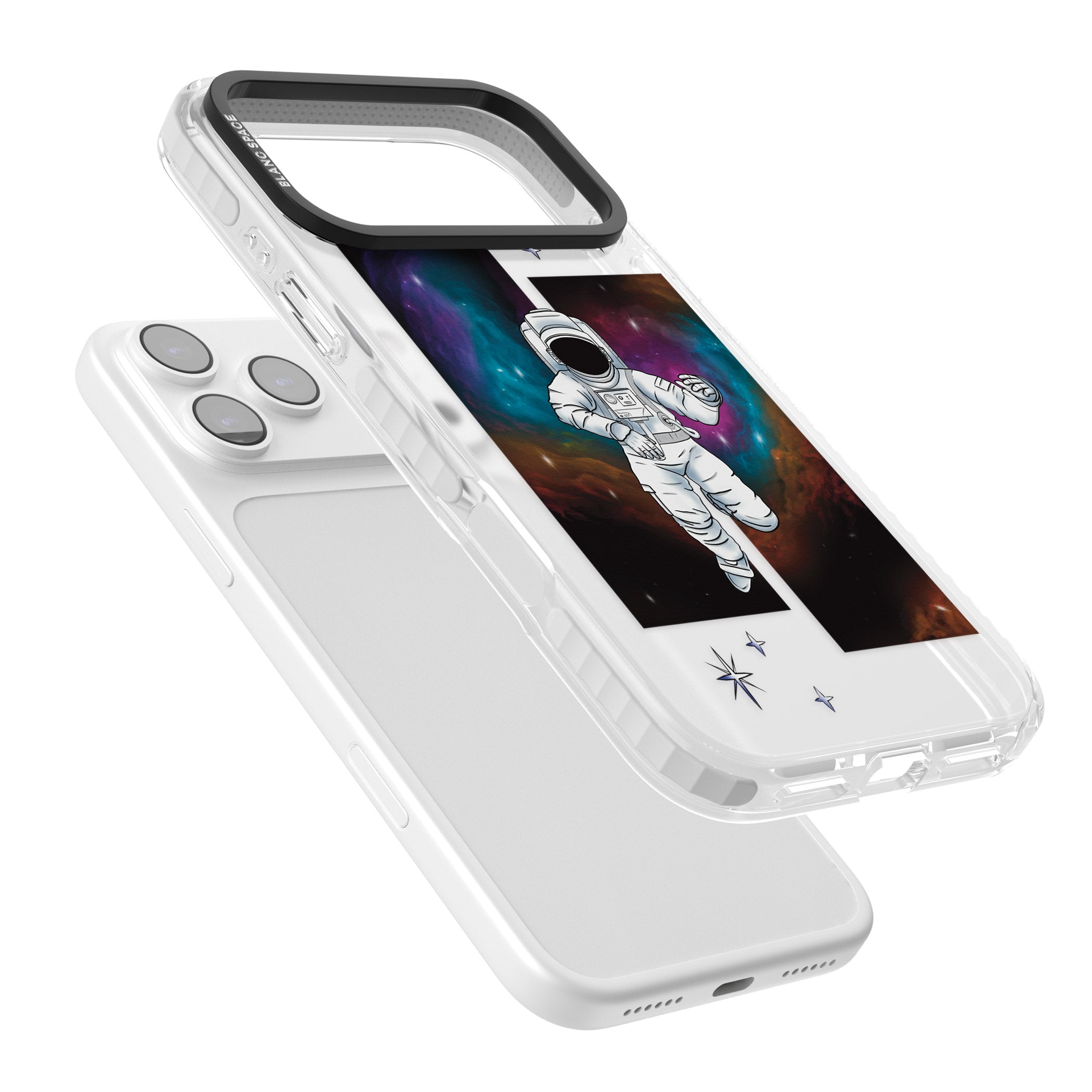 Escape The Nebula iPhone 17 Pro Impact Clear Phone Case Colours