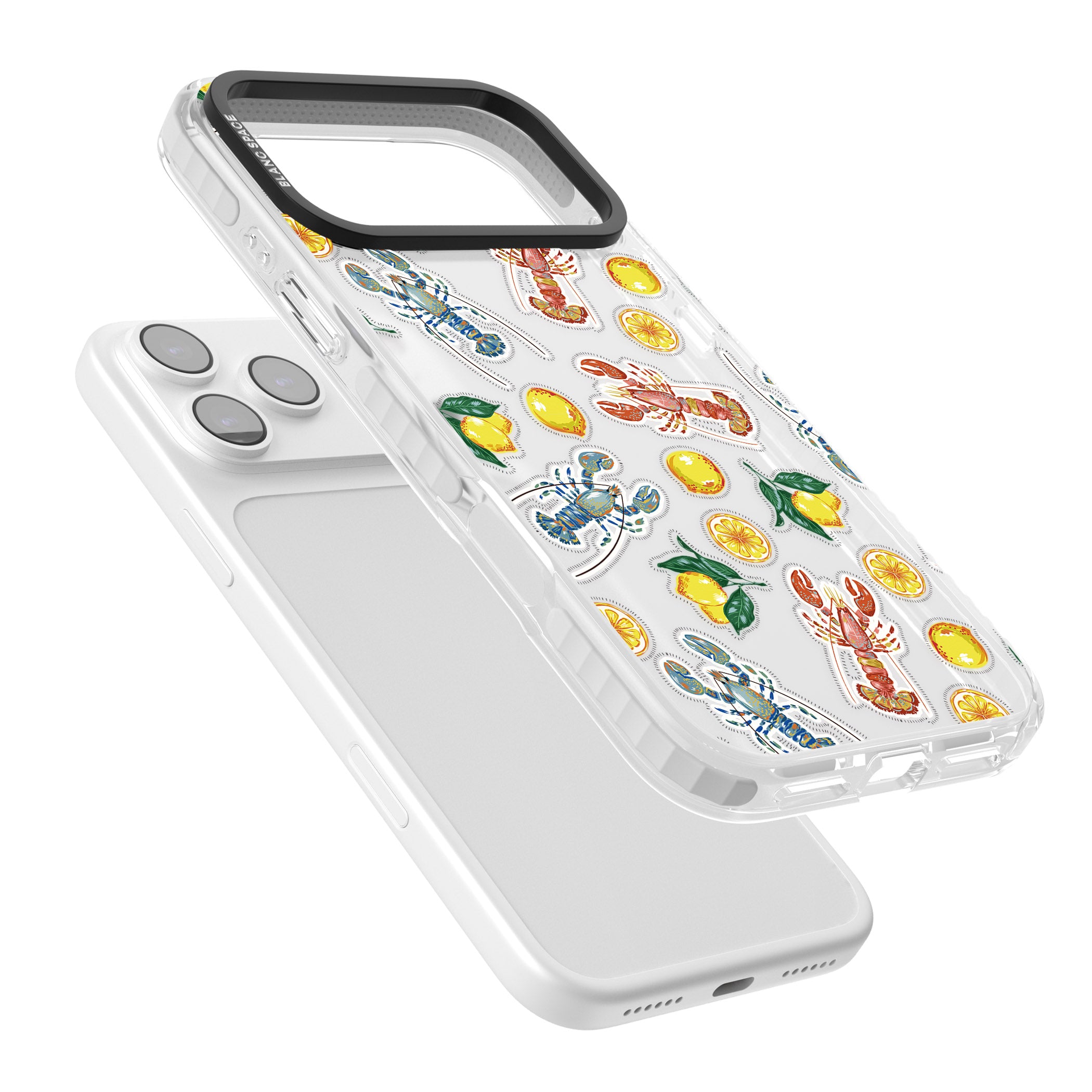 Lemons & Lobsters iPhone 17 Pro Impact Clear Phone Case Colours
