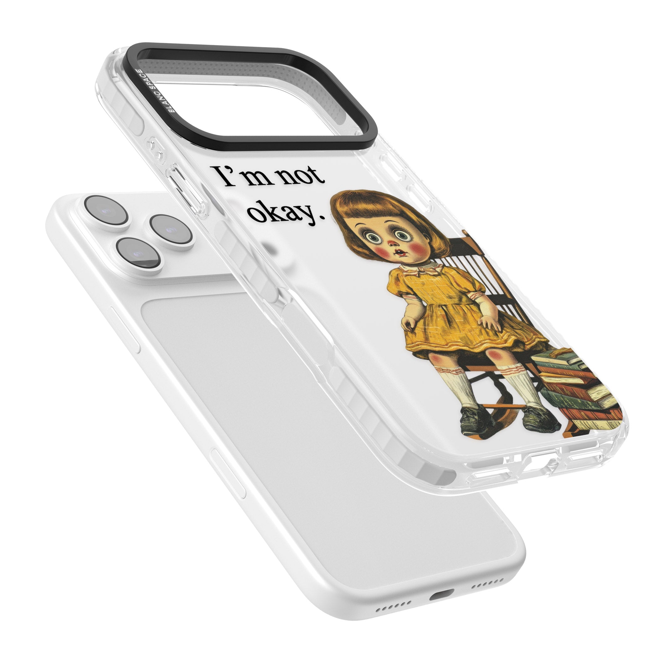 Im Not Okay iPhone 17 Pro Impact Clear Phone Case Colours