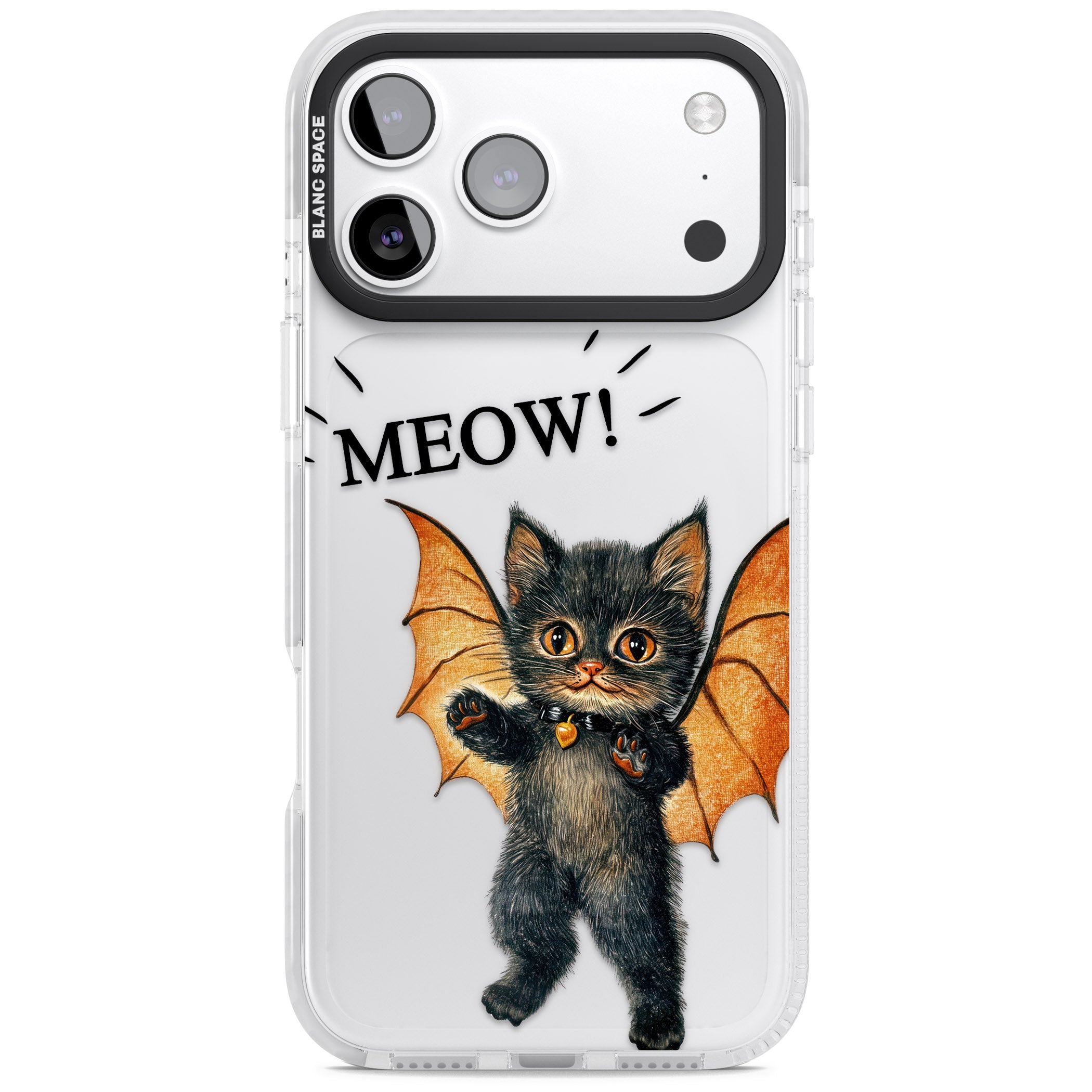 Meow iPhone 17 Pro Impact Clear Phone Case