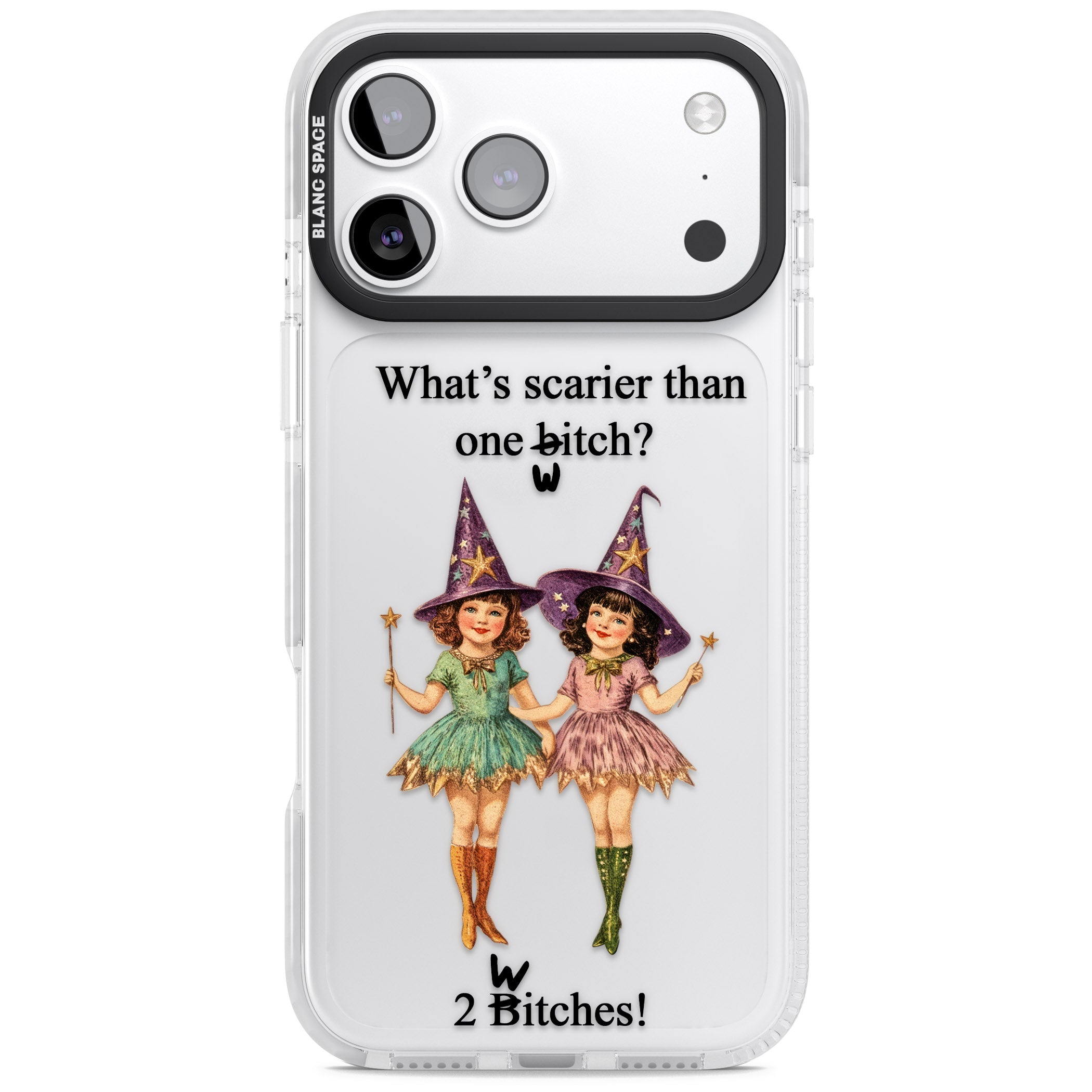 Two Witches iPhone 17 Pro Impact Clear Phone Case