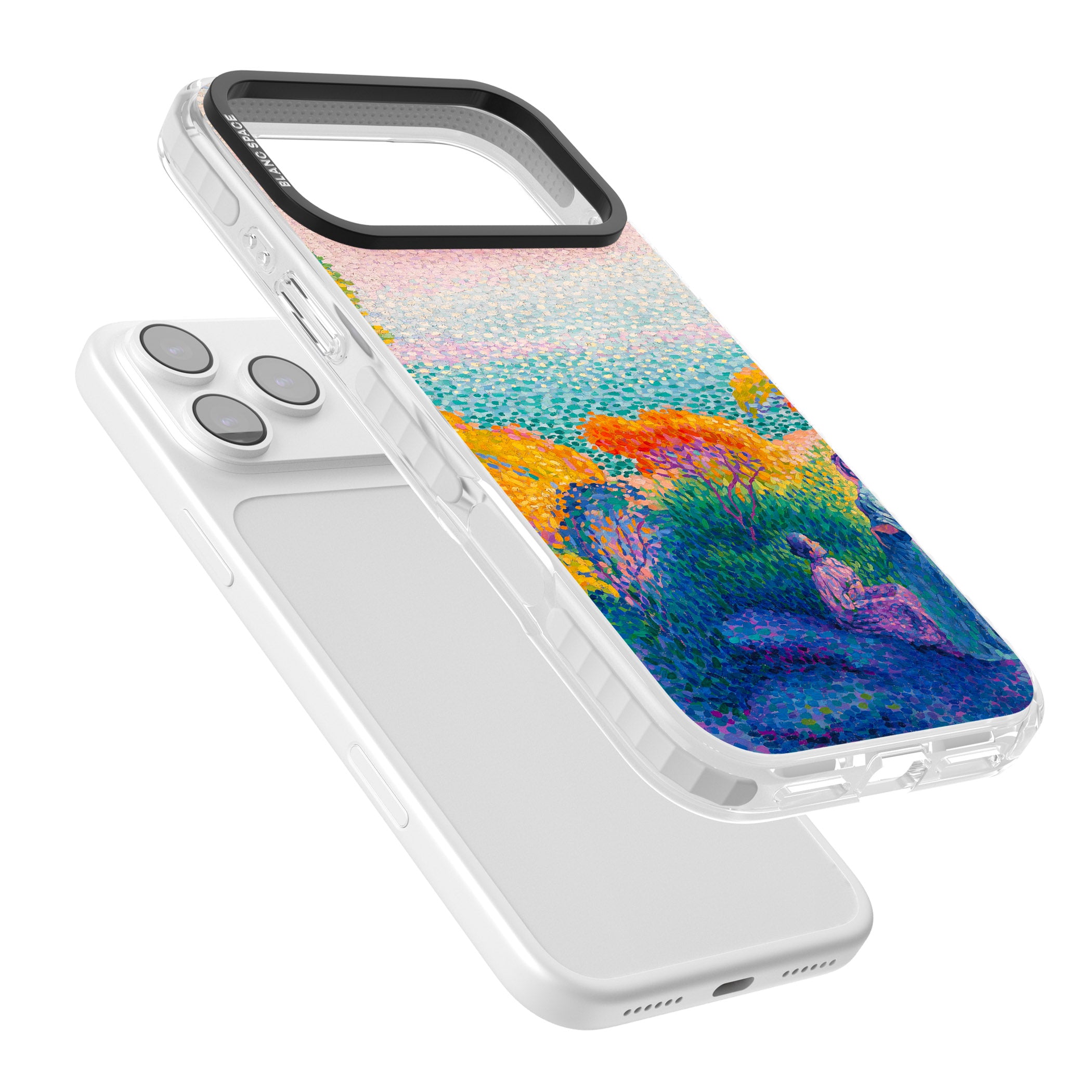 Two Women by the Shore iPhone 17 Pro Max Impact Clear Phone Case Colours