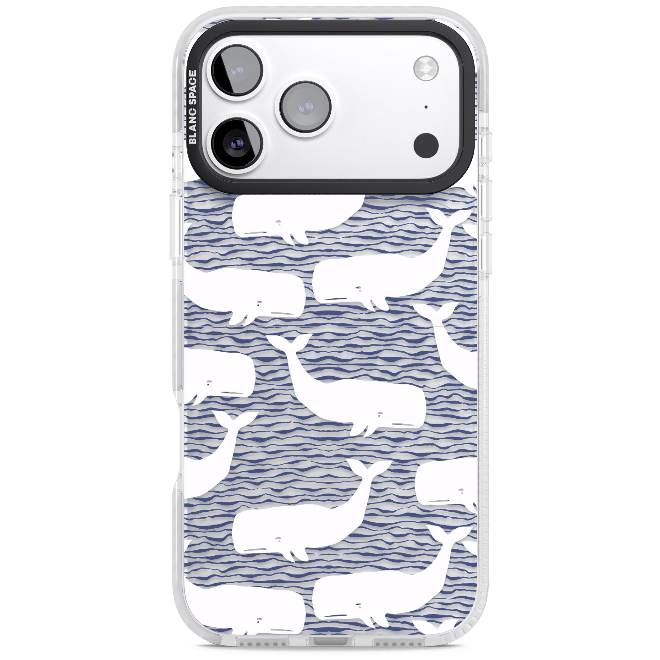 Whale Wave iPhone 17 Pro Max Impact Clear Phone Case