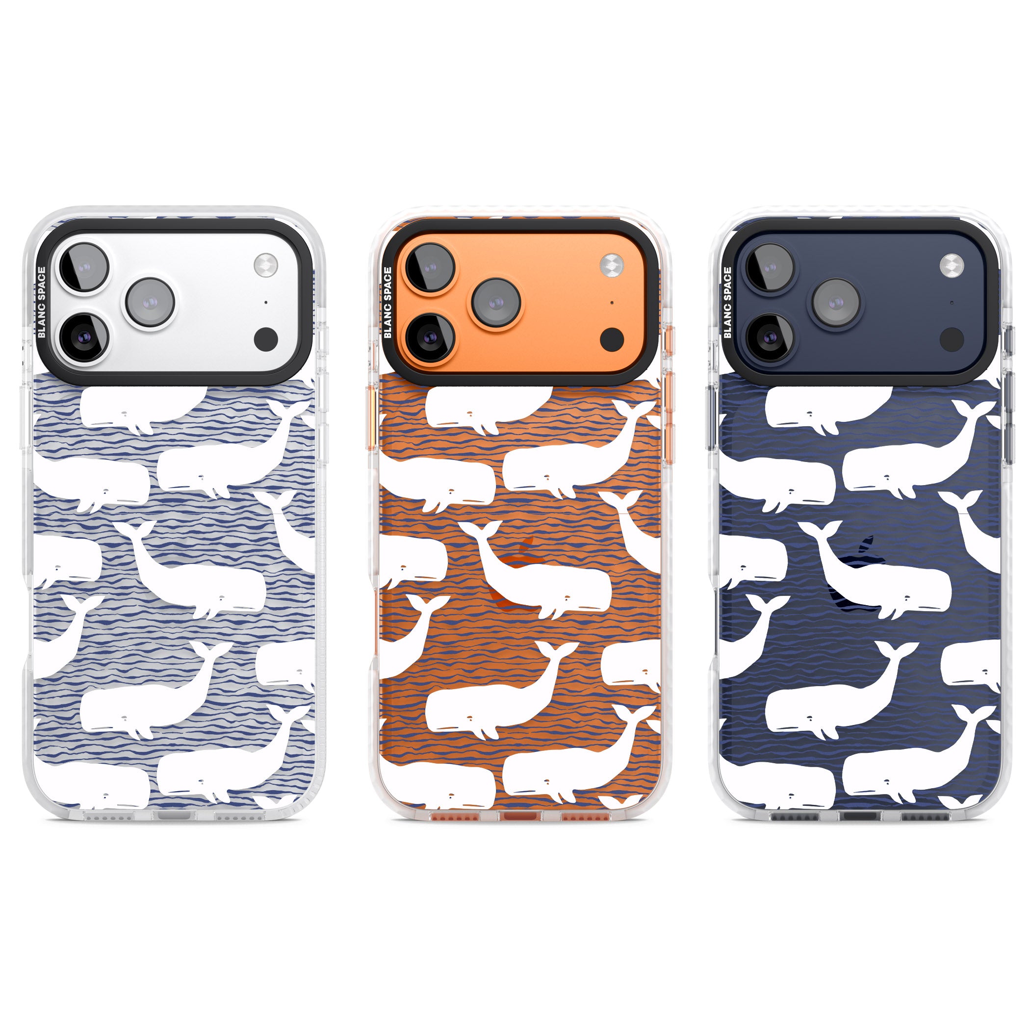 Whale Wave iPhone 17 Pro Impact Clear Phone Case APT Impact Protection