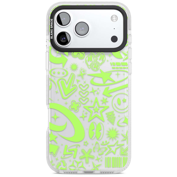 Neon Green Y2K Pattern