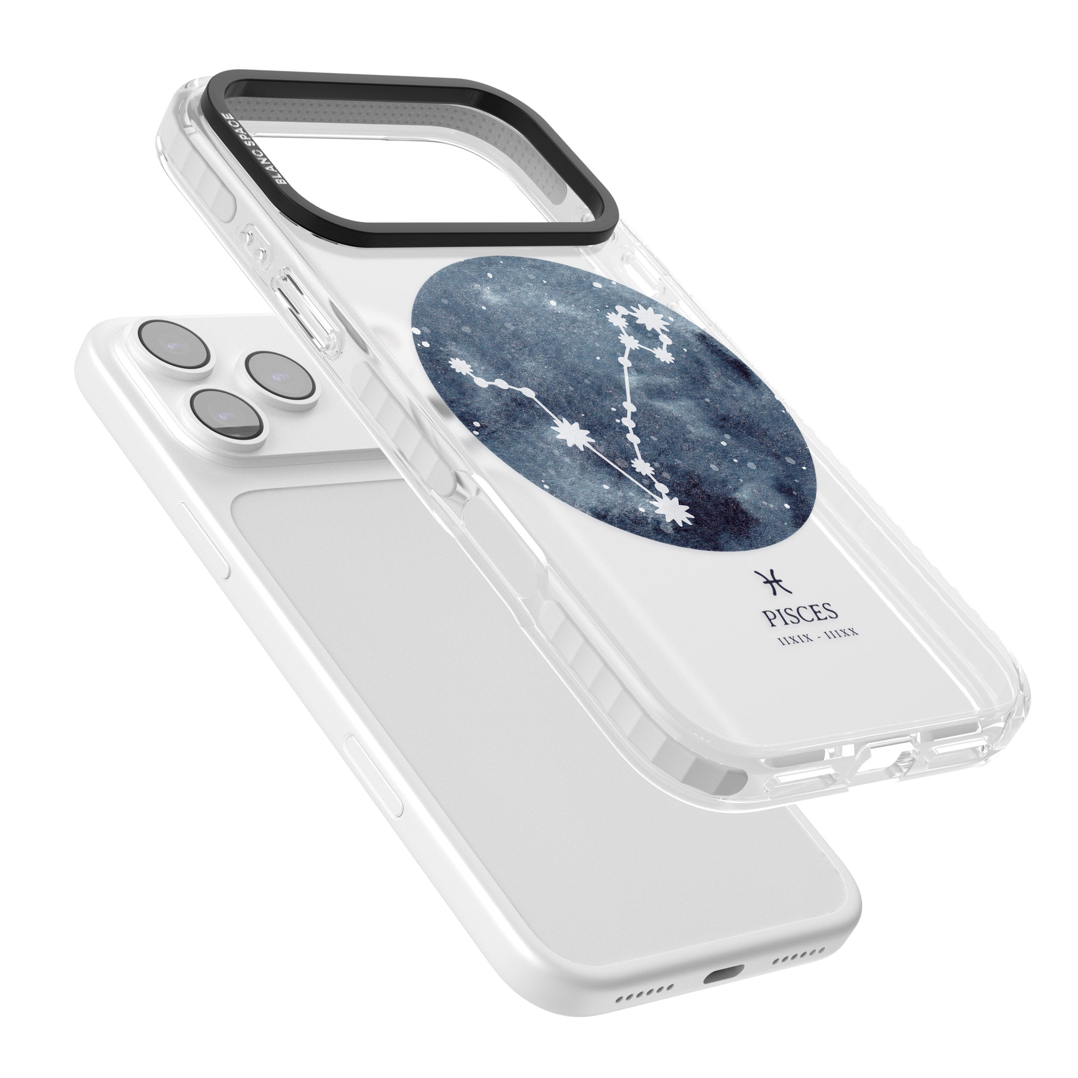 Pisces Zodiac Constellation iPhone 17 Pro Impact Clear Phone Case Colours